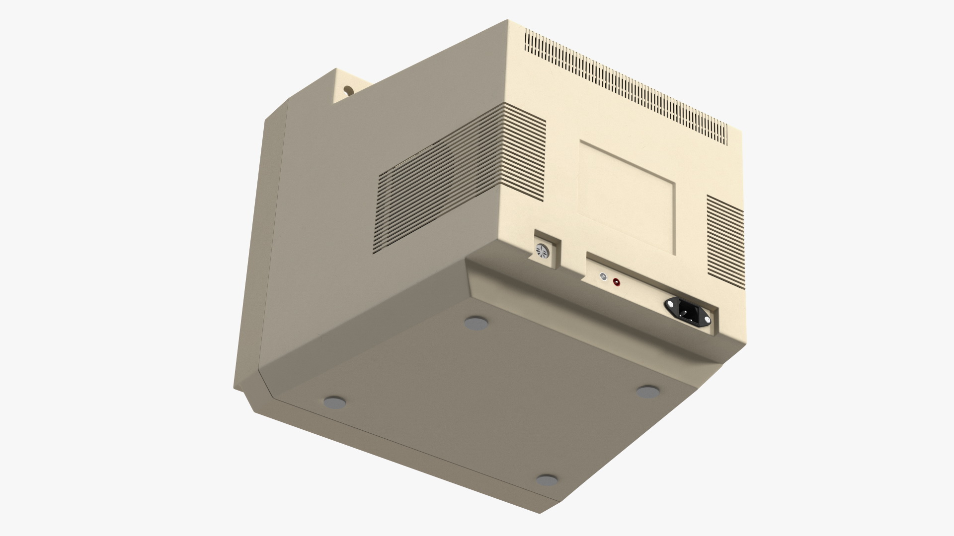 Old CRT Computer Monitor Display 3D