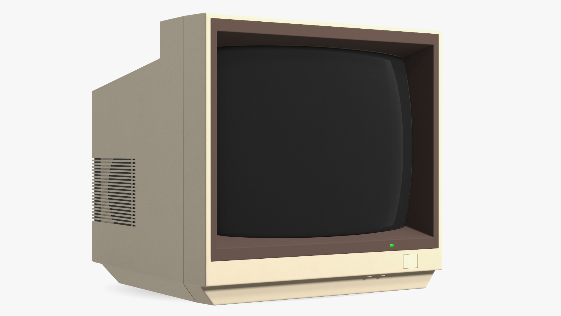 Old CRT Computer Monitor Display 3D