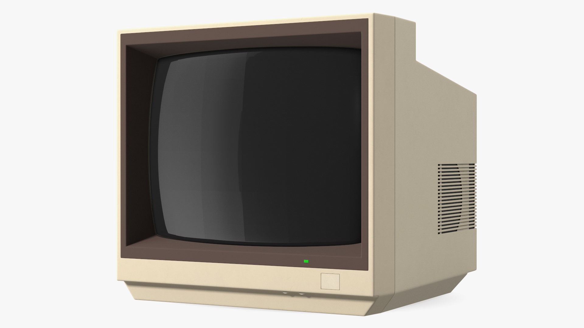 Old CRT Computer Monitor Display 3D