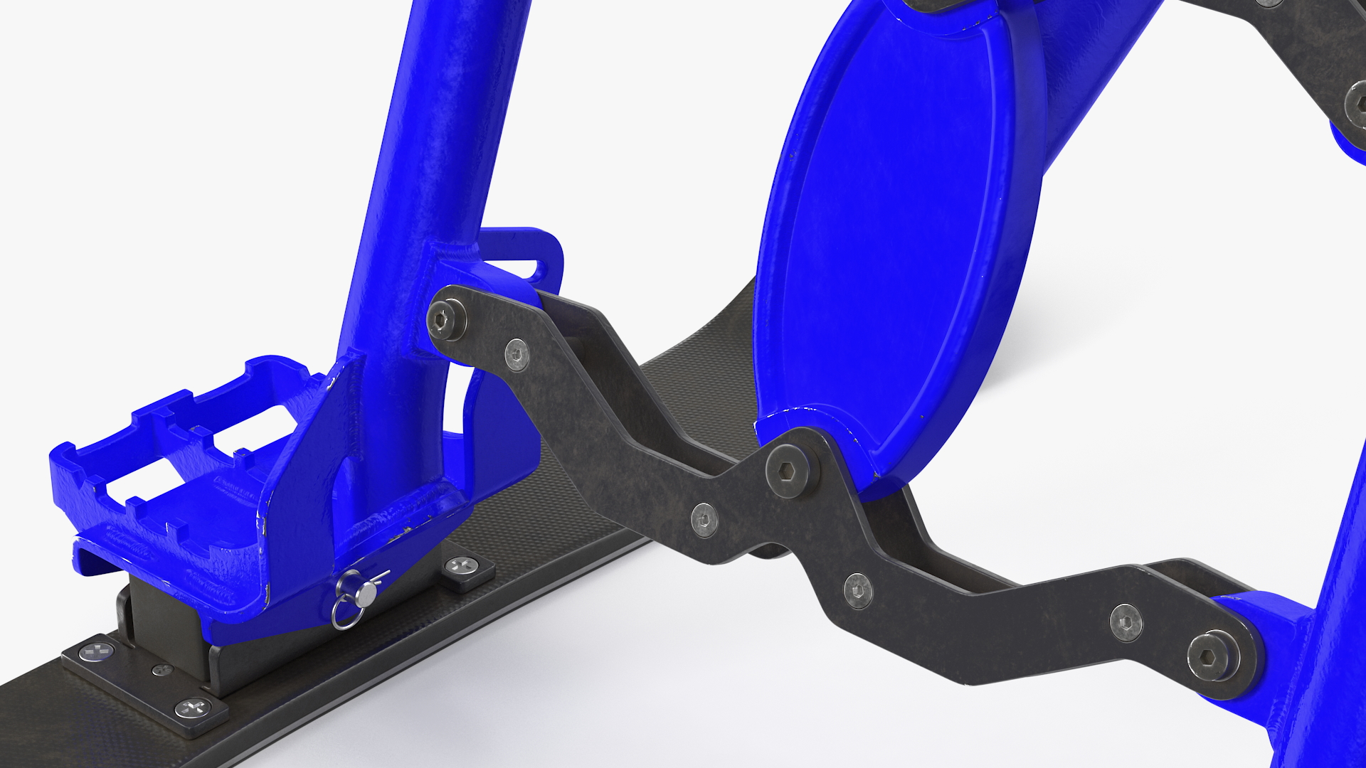 Snow Bike Blue 3D model
