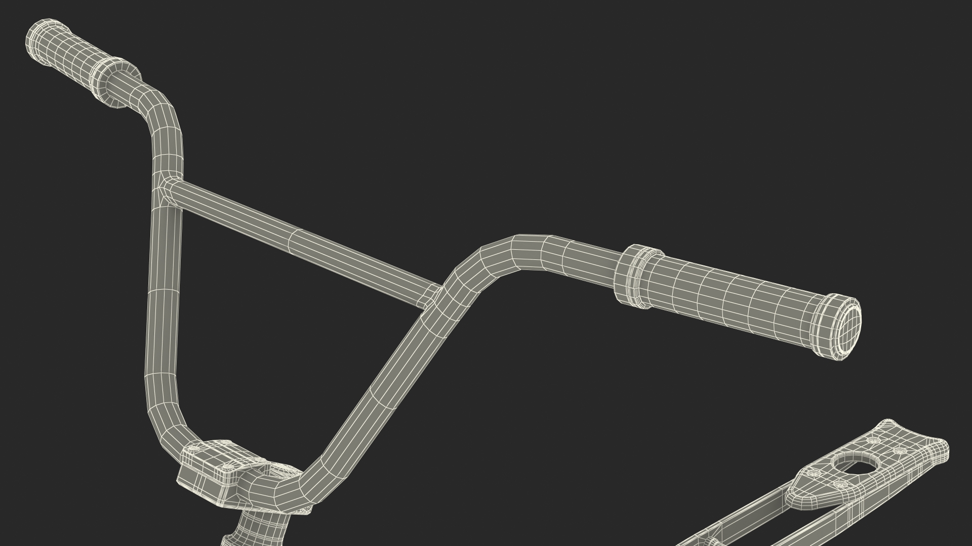 Snow Bike Blue 3D model