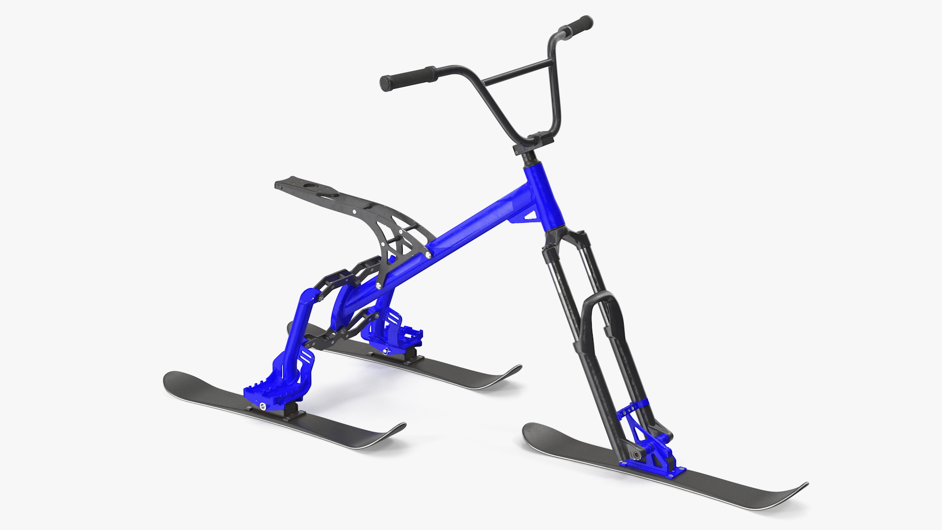 Snow Bike Blue 3D model