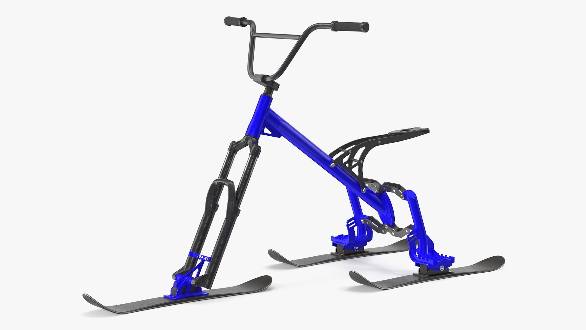 Snow Bike Blue 3D model
