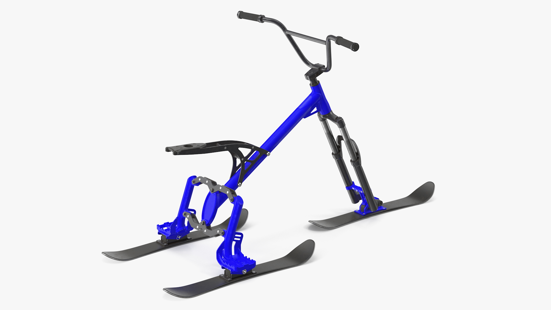 Snow Bike Blue 3D model