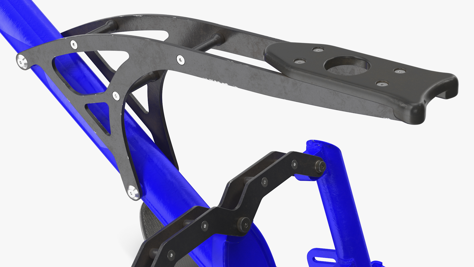 Snow Bike Blue 3D model