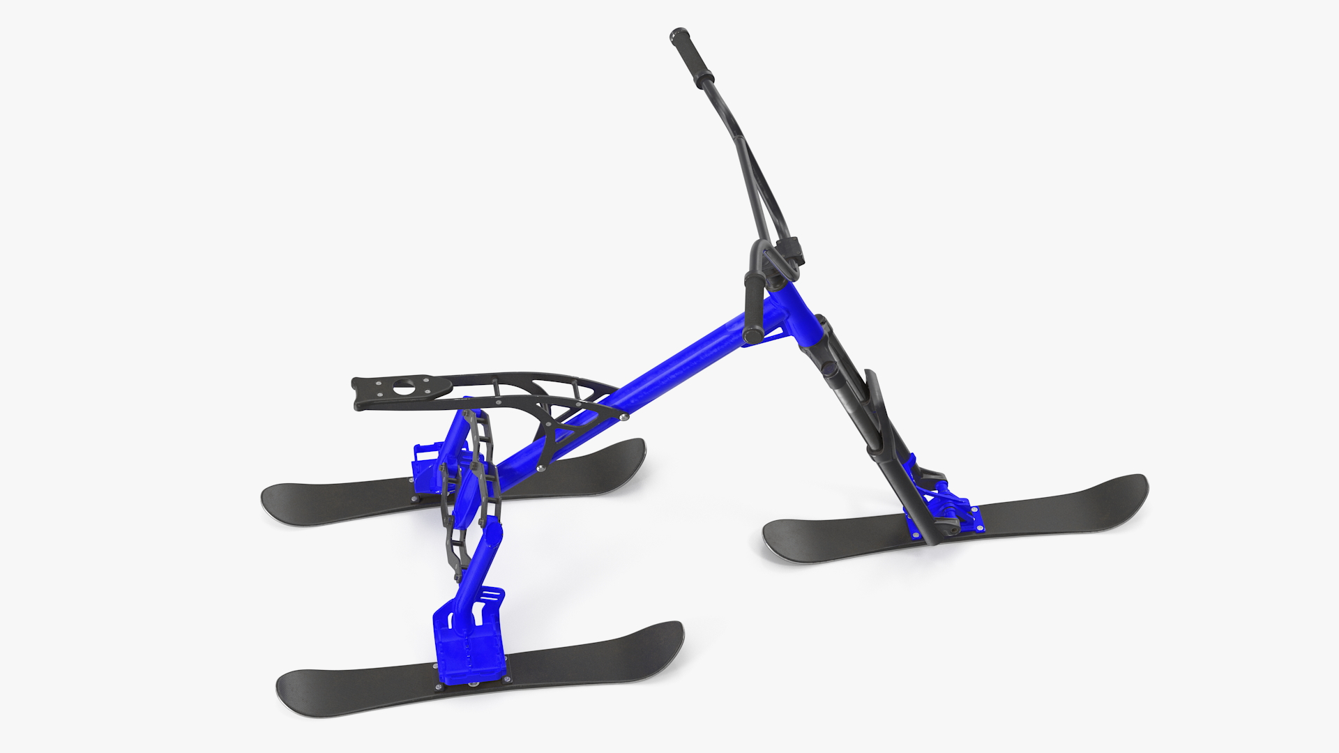 Snow Bike Blue 3D model