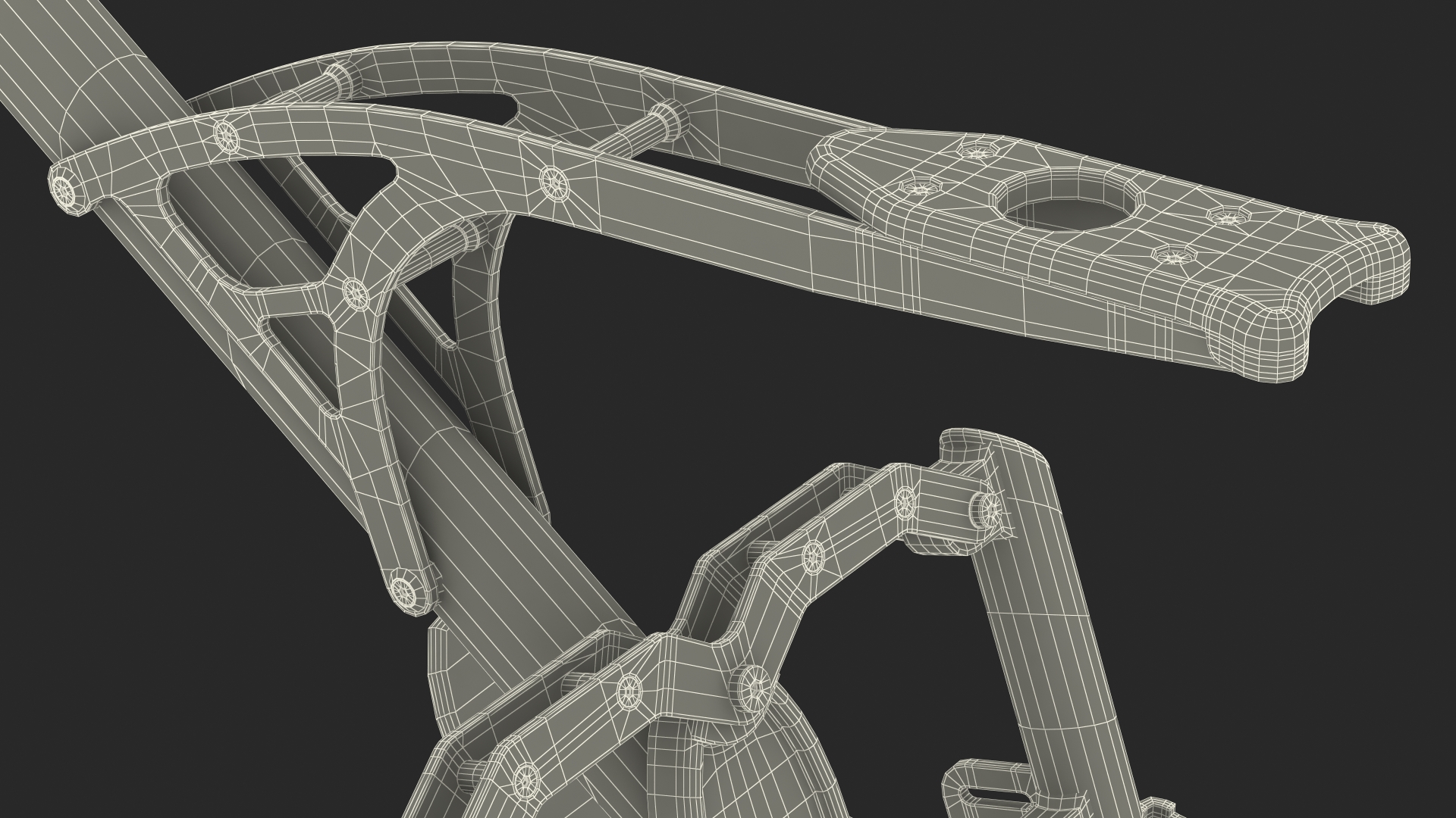 Snow Bike Blue 3D model