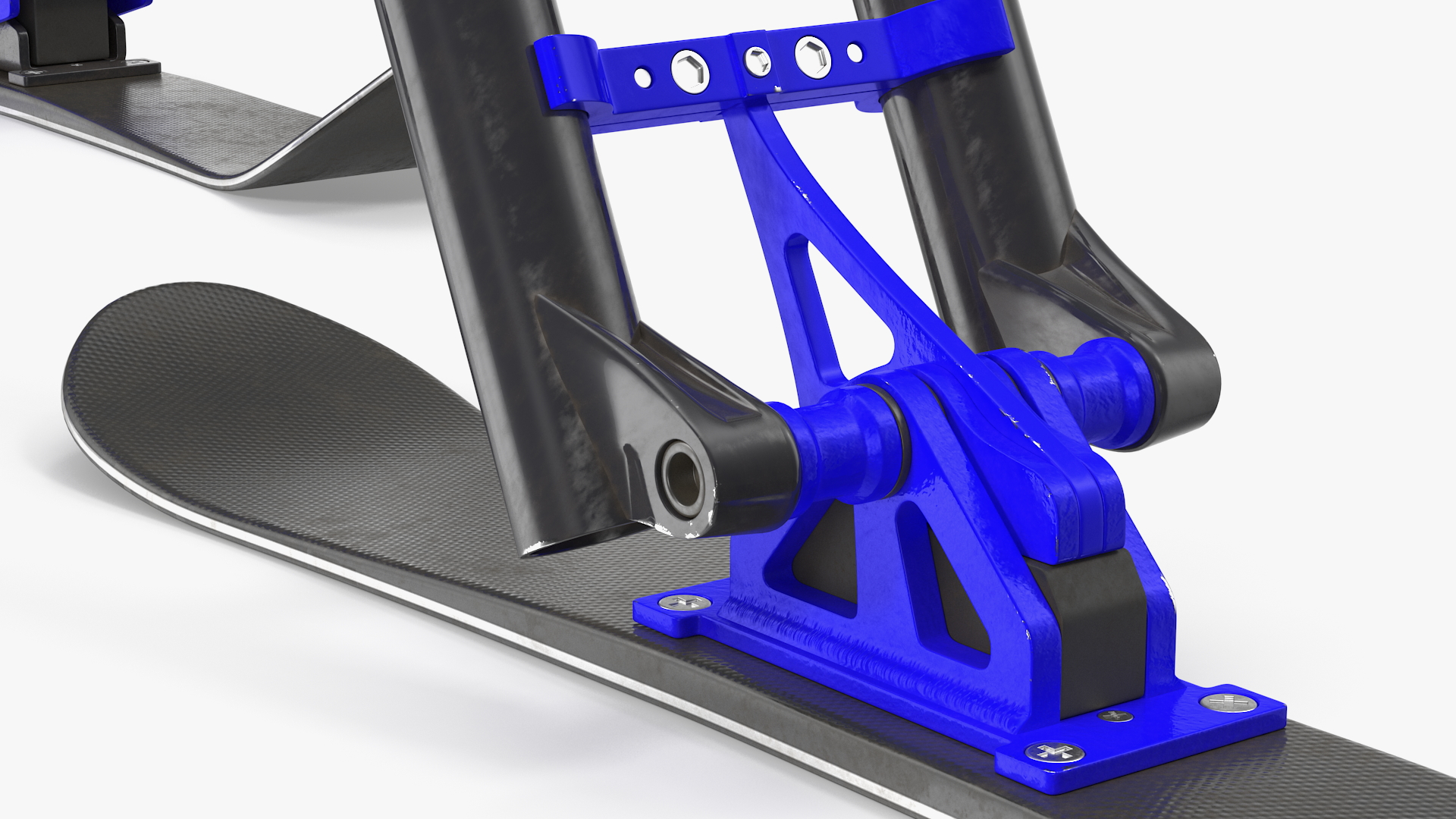 Snow Bike Blue 3D model
