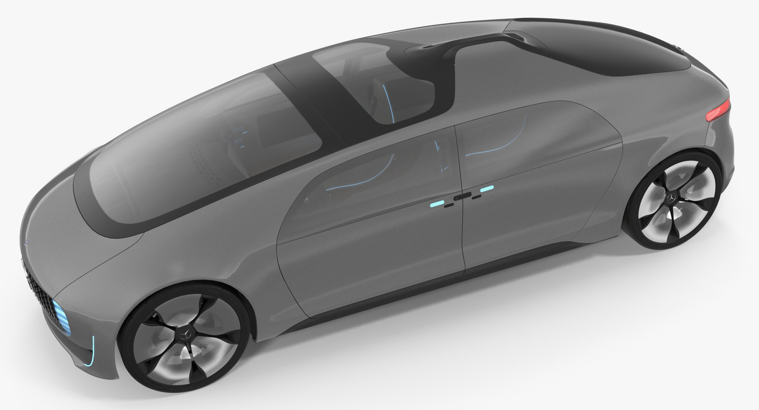 3D Autonomous Concept Car Mercedes Benz F015