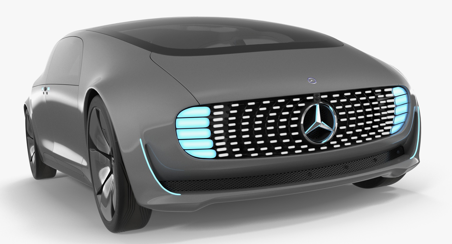 3D Autonomous Concept Car Mercedes Benz F015