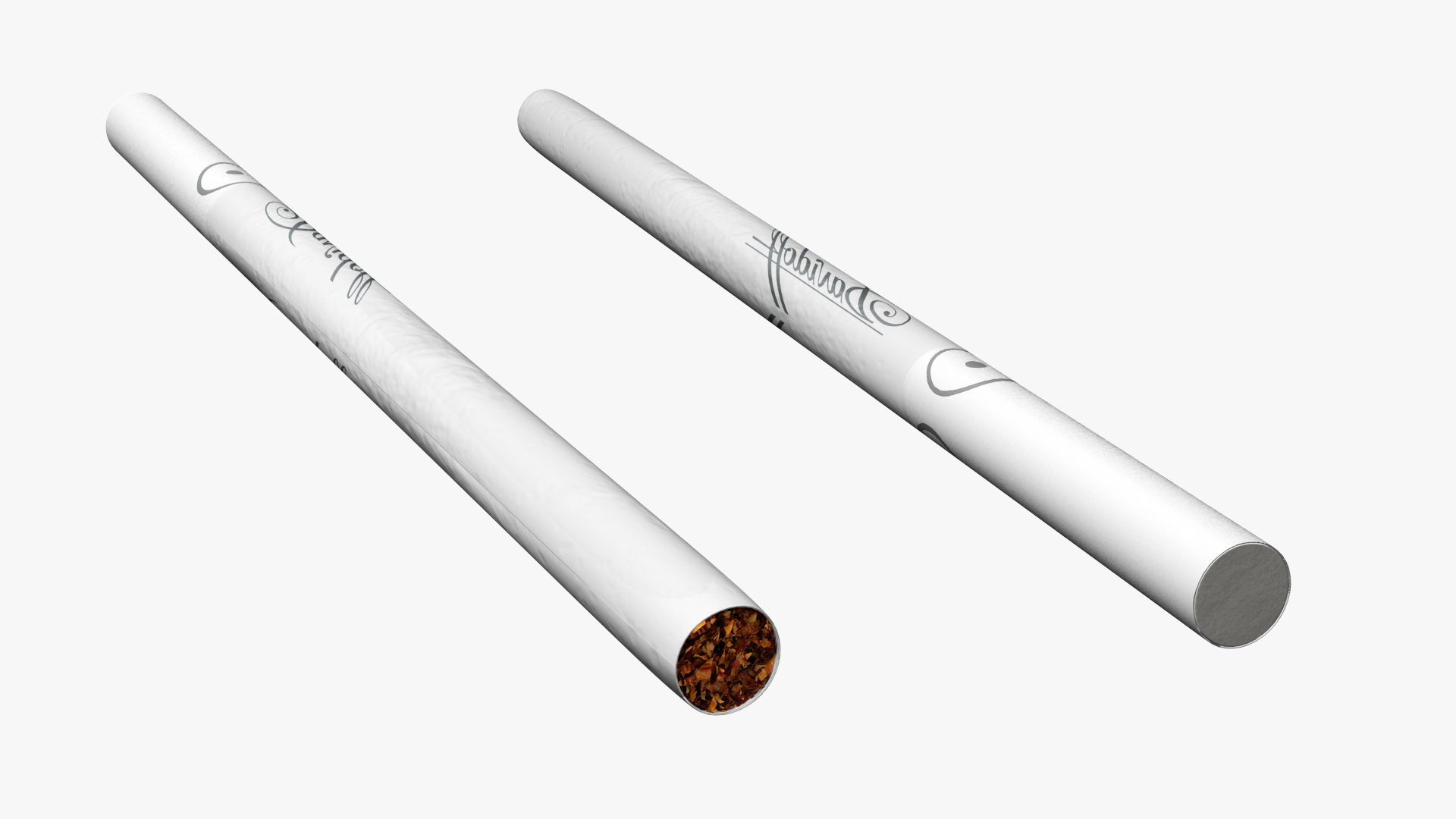 3D model Cigarette Davidoff White Super Slim
