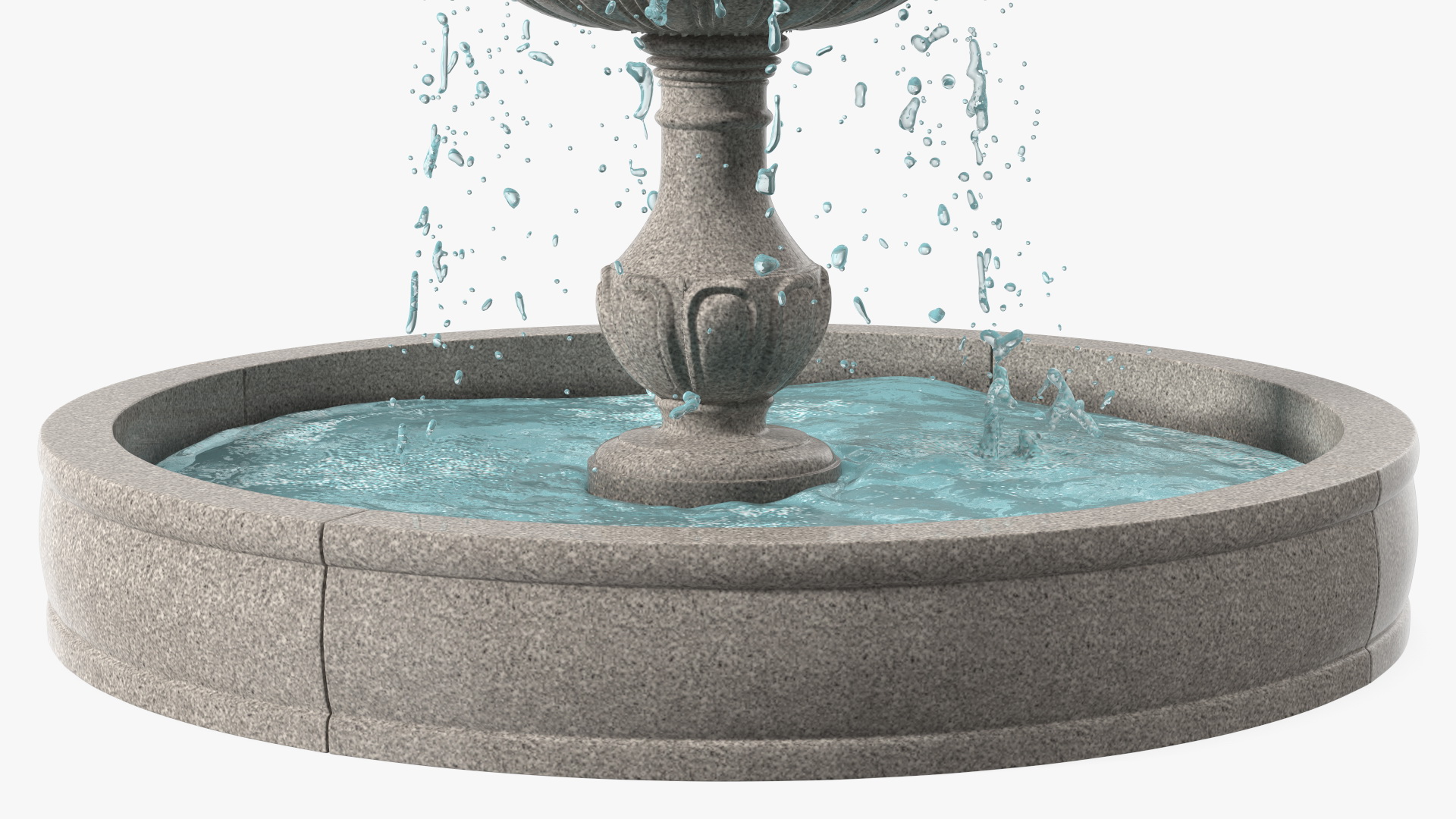 Classic Stone Garden Fountain for 3D Print 3D