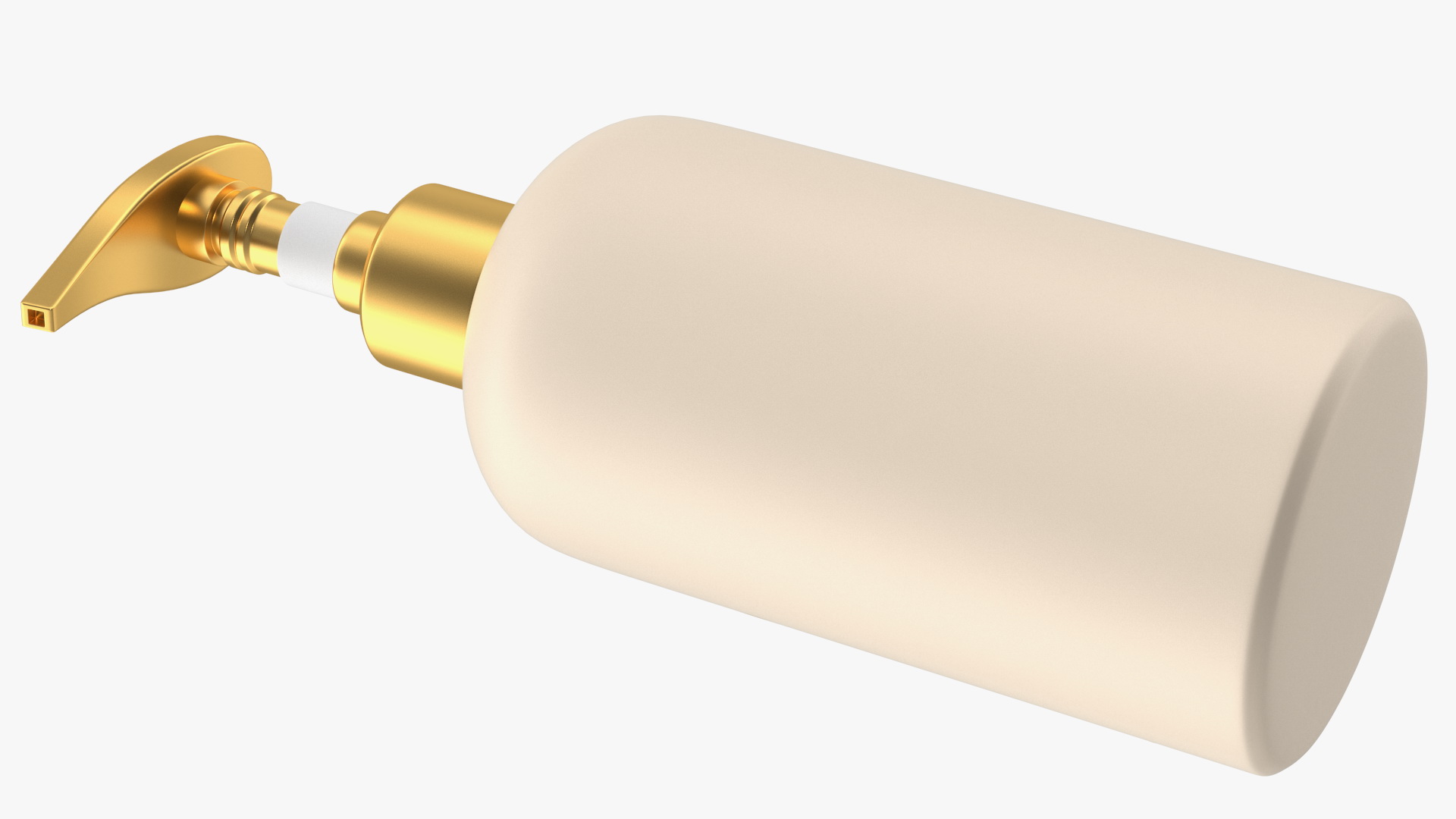 3D model Gold Cosmetic Pump Bottle