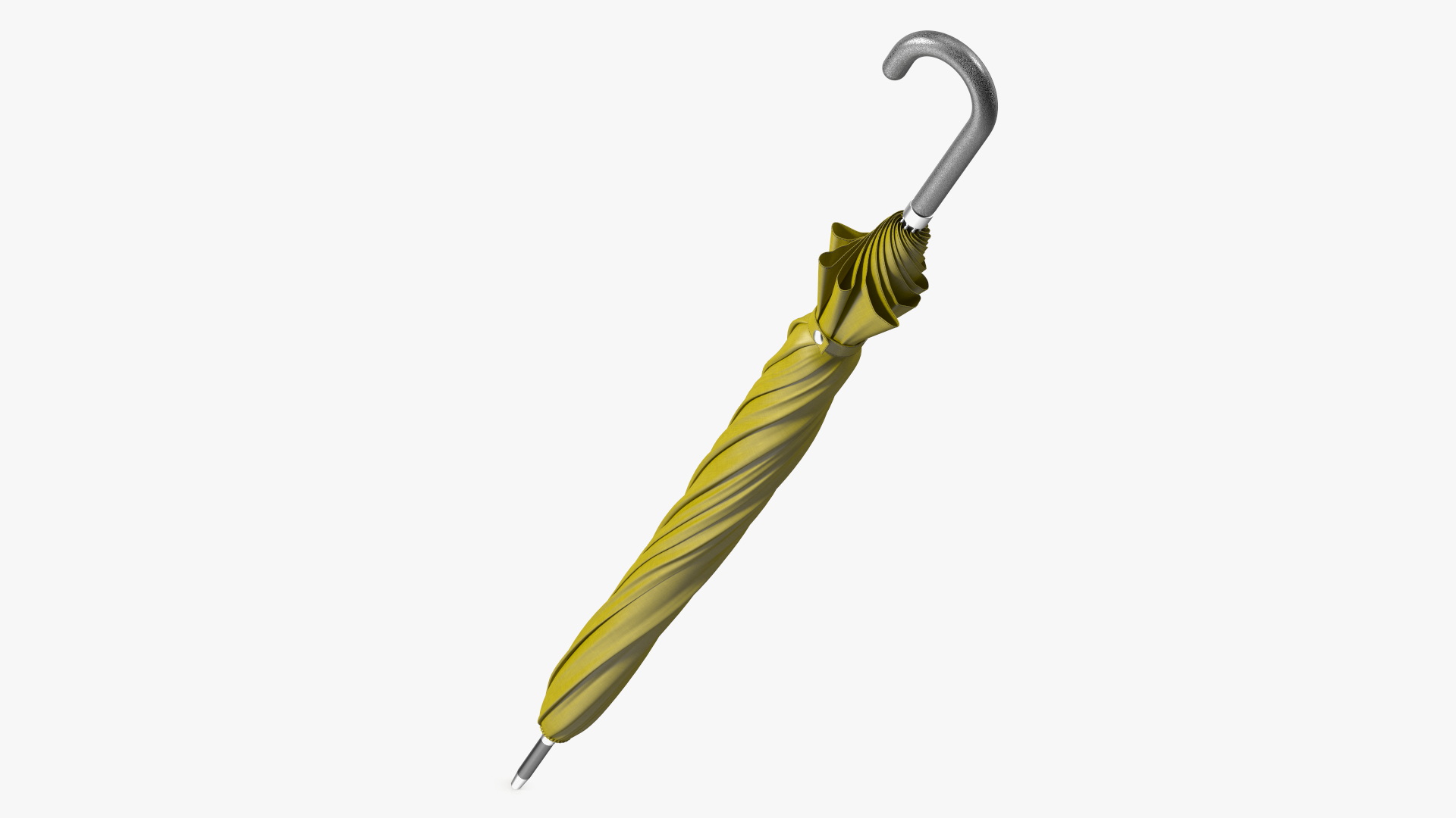 3D model Classic Hook Handle Umbrella Folded
