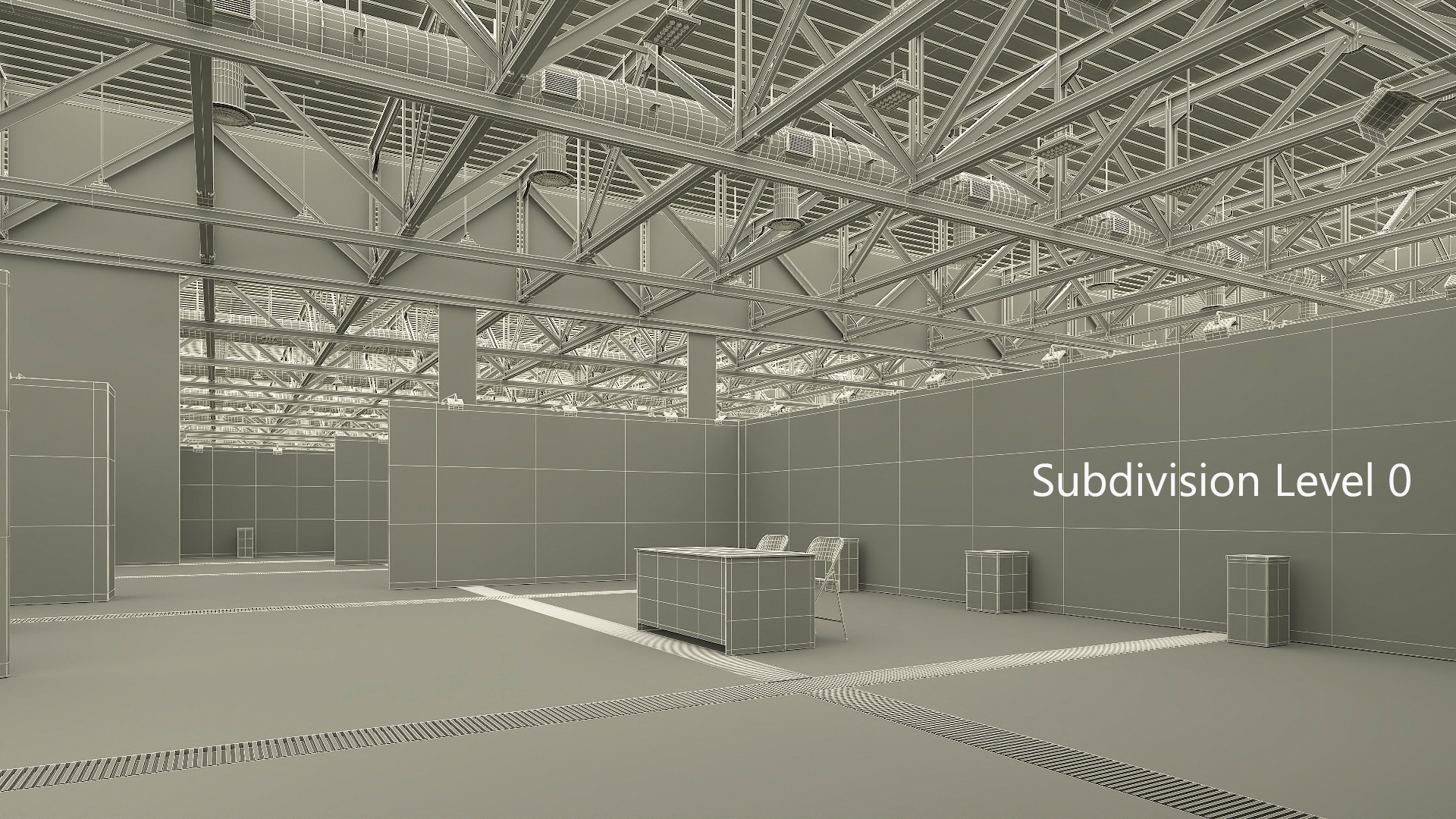 3D model Exhibition Structure