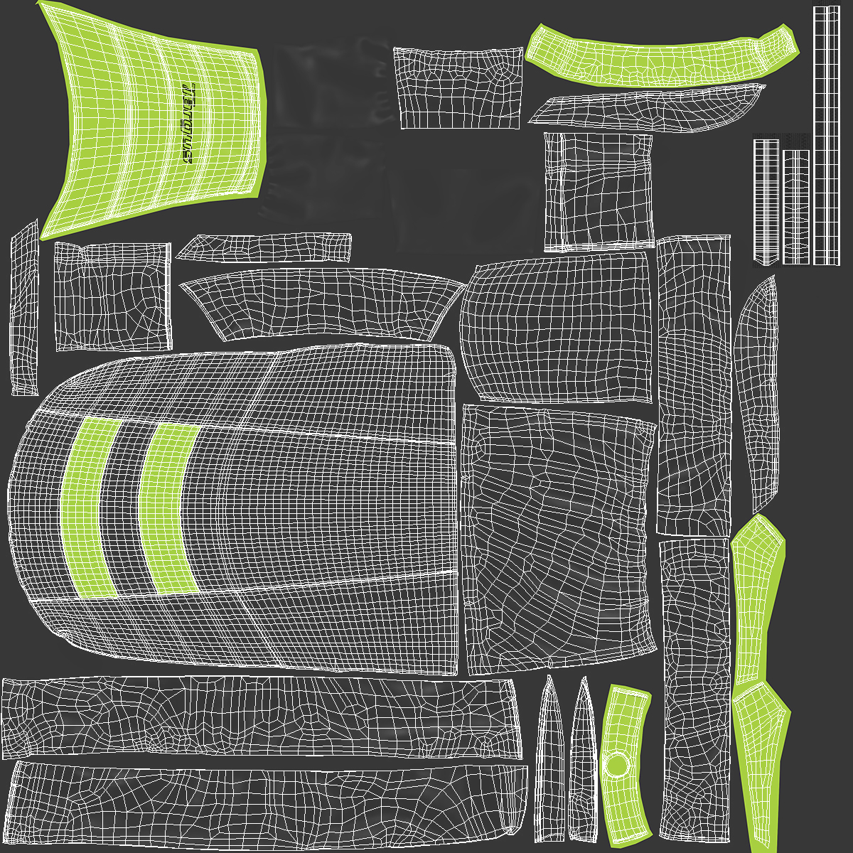Stylish Sport Backpack 3D
