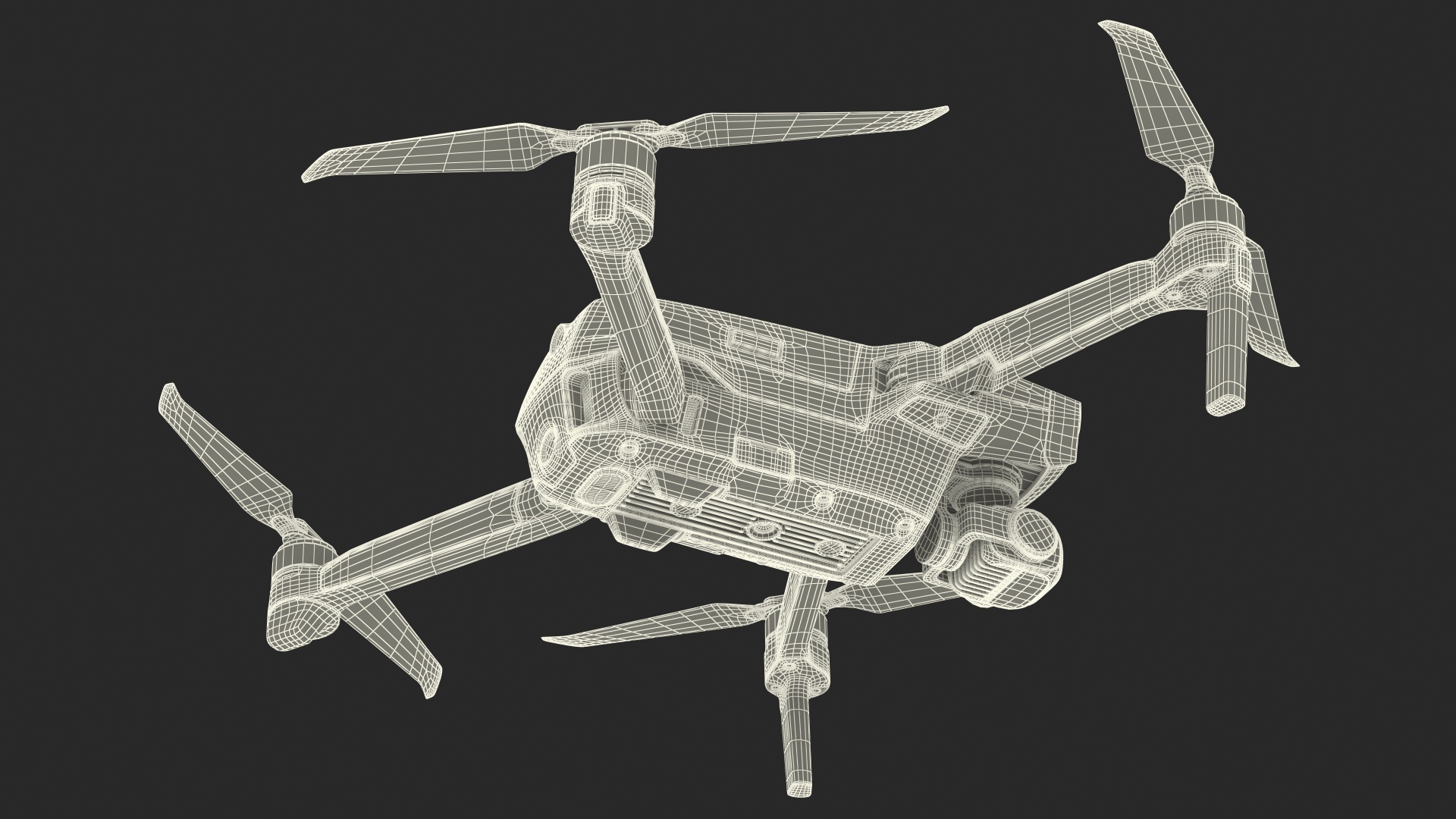 Drone Quadcopter UAV with Camera 3D