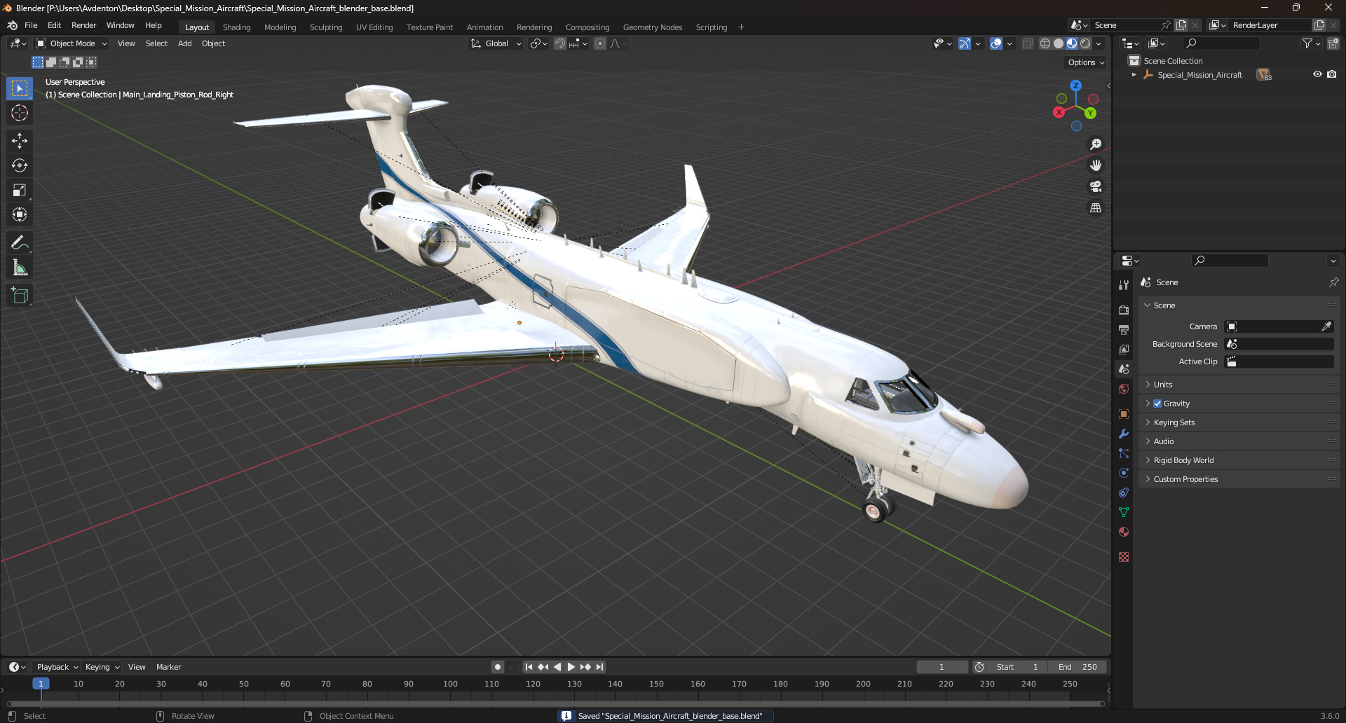 Special Mission Aircraft 3D model