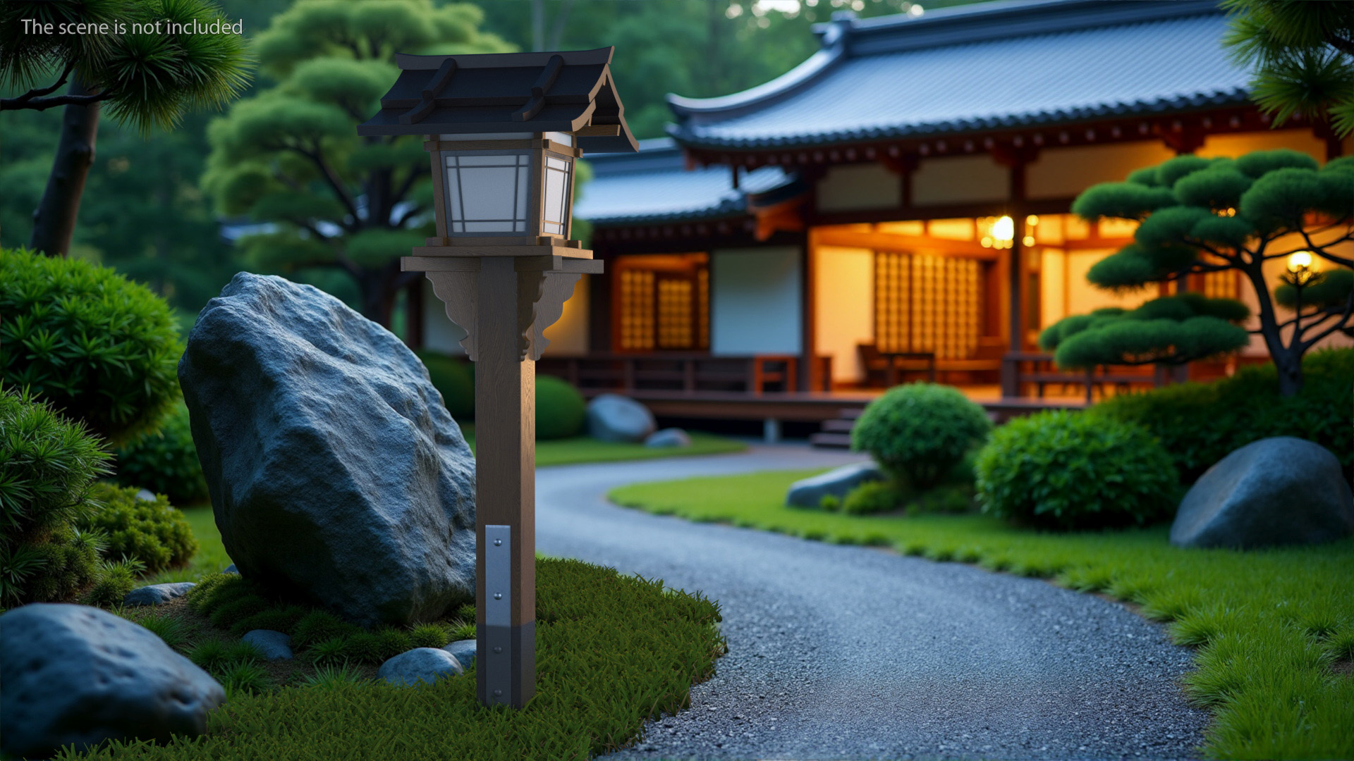 Asian Street Lamp 3D
