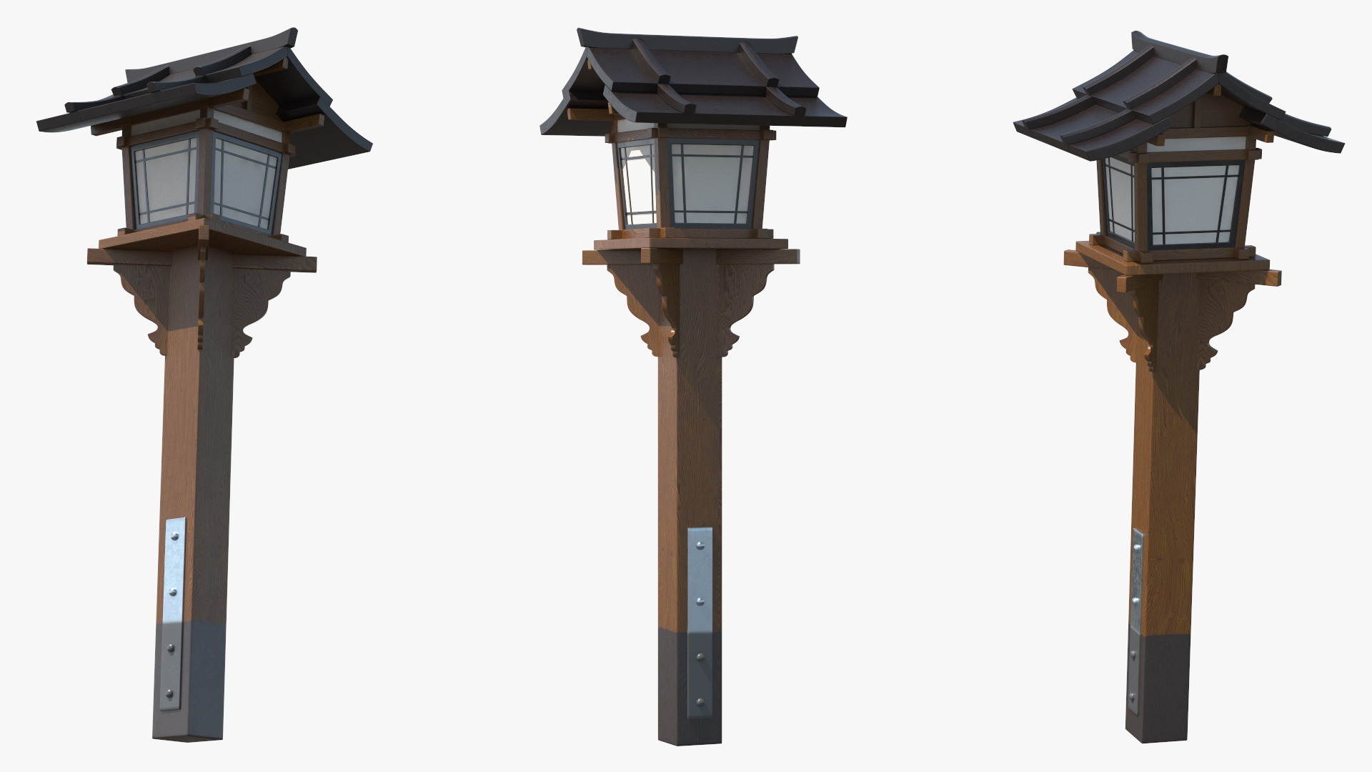 Asian Street Lamp 3D
