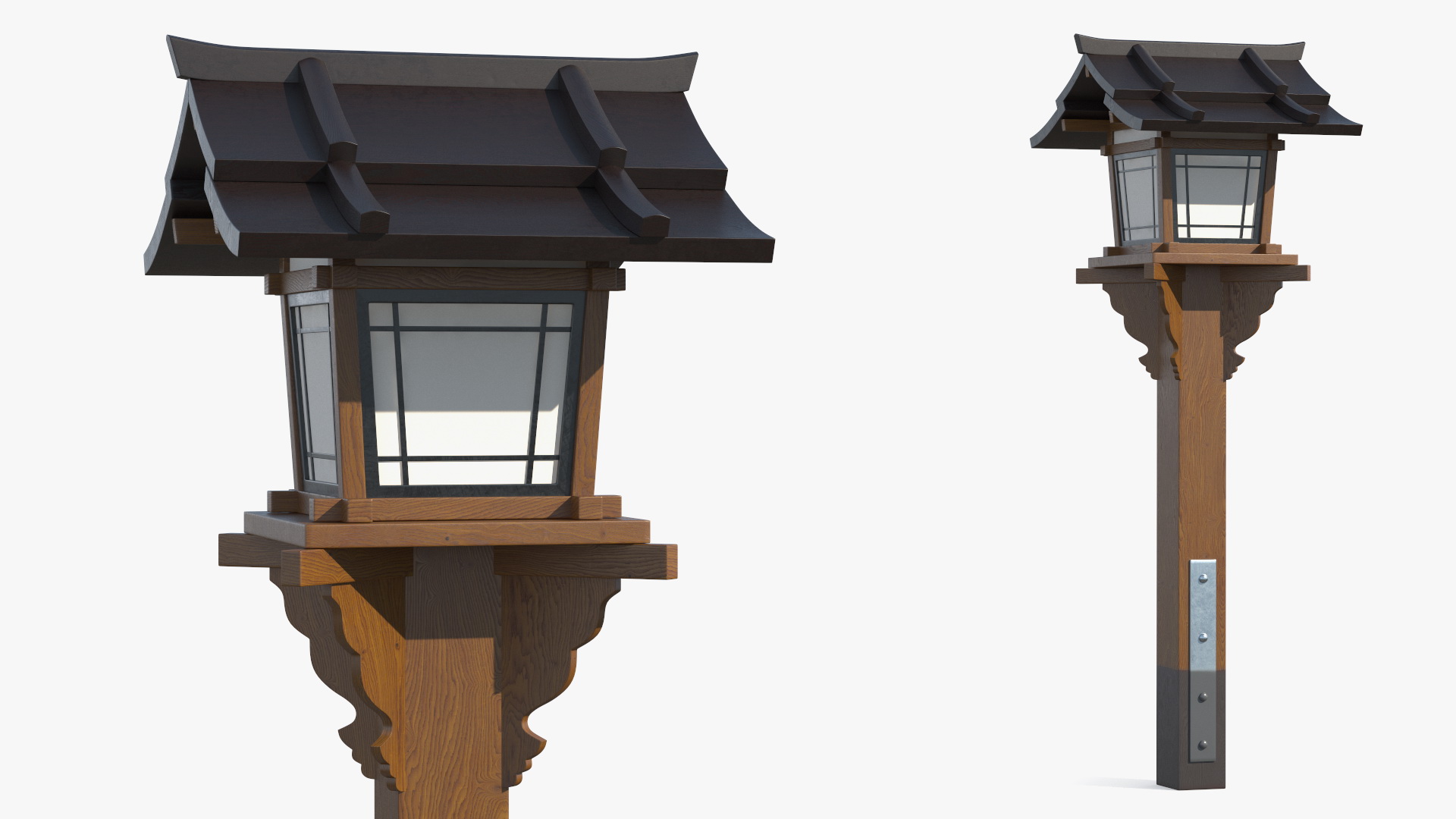 Asian Street Lamp 3D