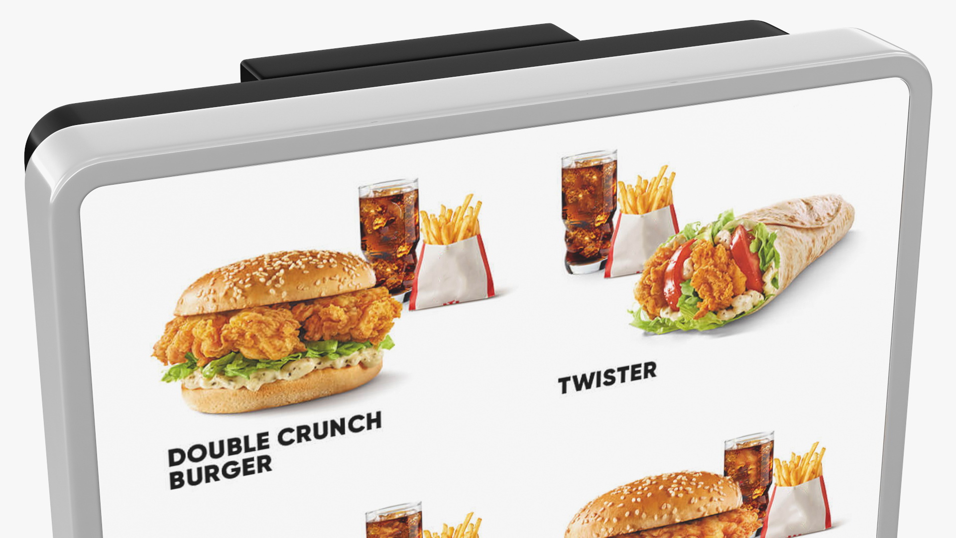 Fast Food Self Ordering Kiosk 3D model