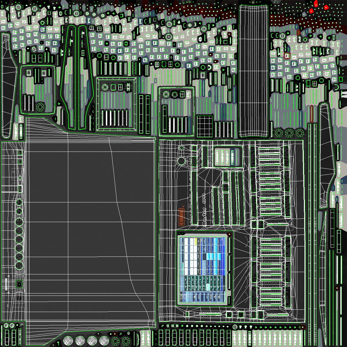 3D Code Master Light Controller Turned On model