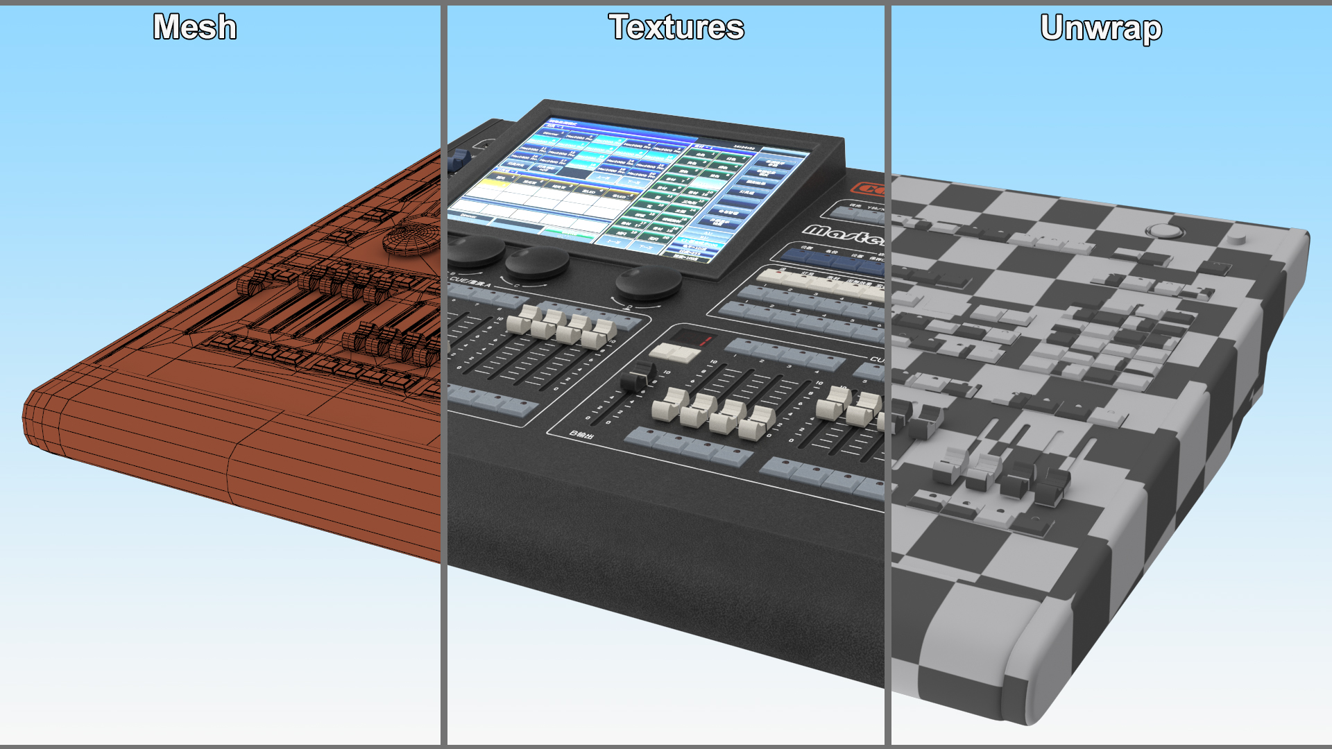 3D Code Master Light Controller Turned On model