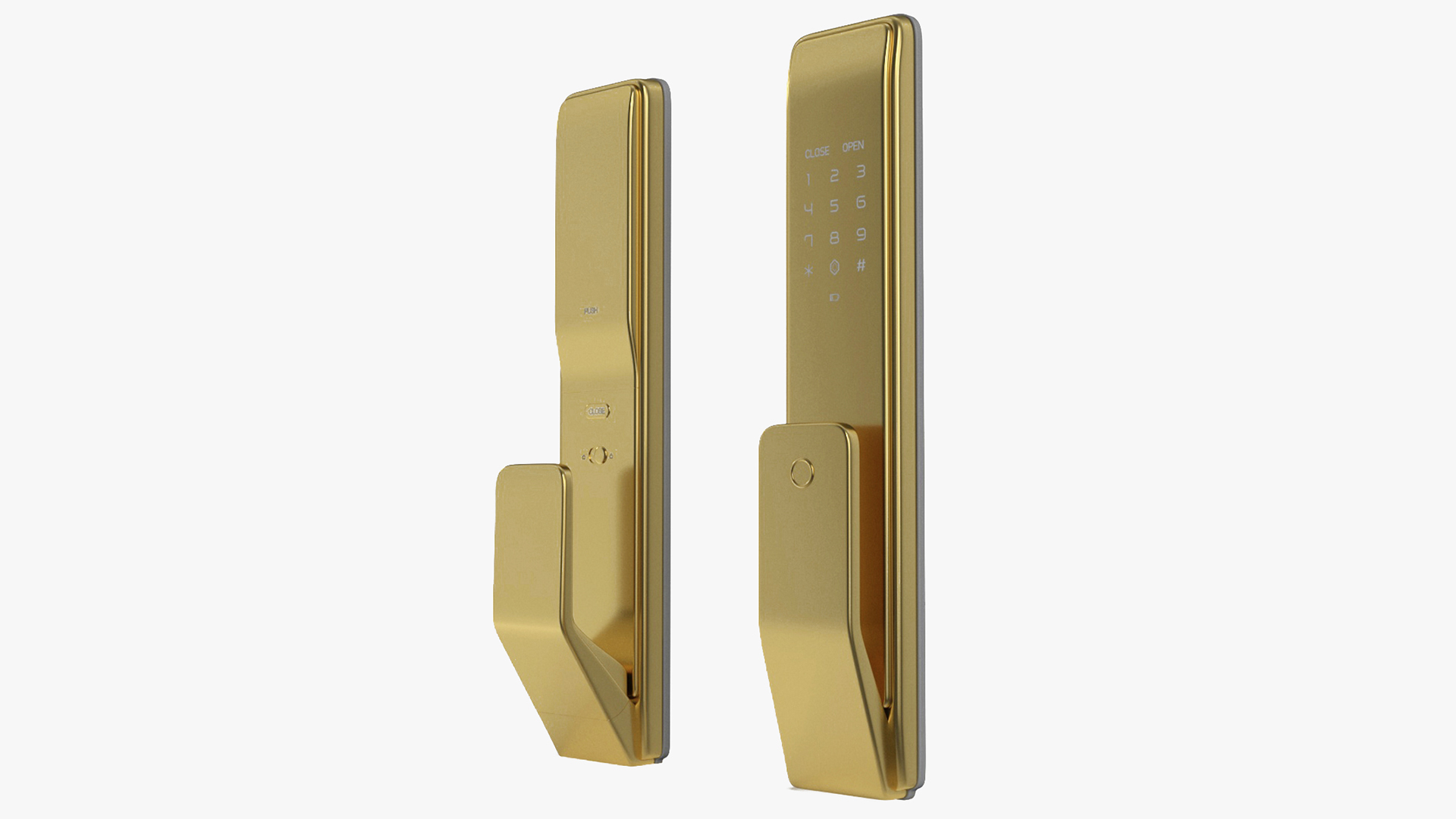 3D model Smart Lock Gold