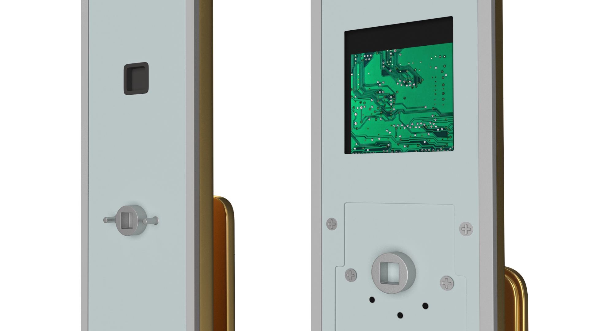 3D model Smart Lock Gold