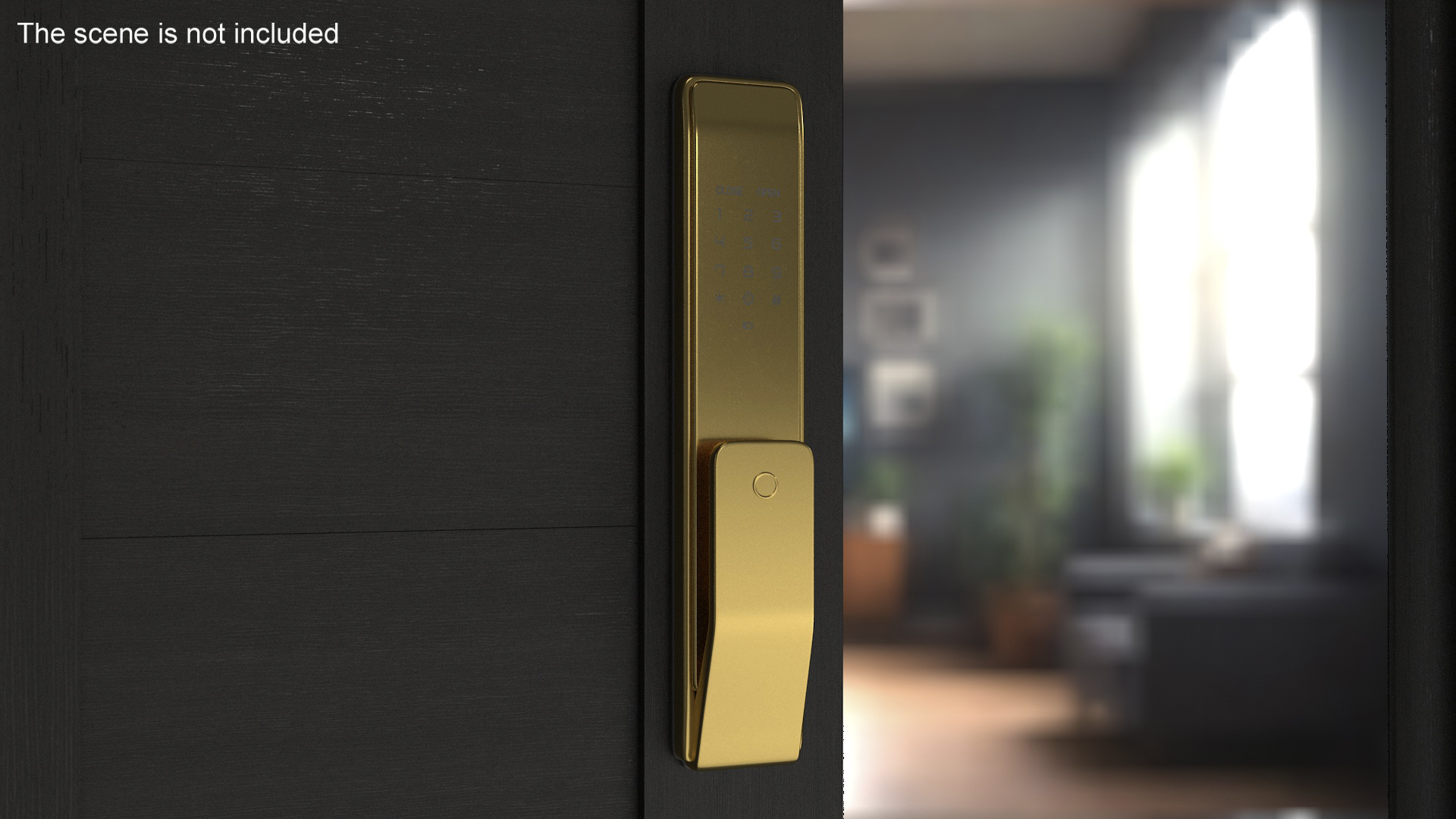 3D model Smart Lock Gold