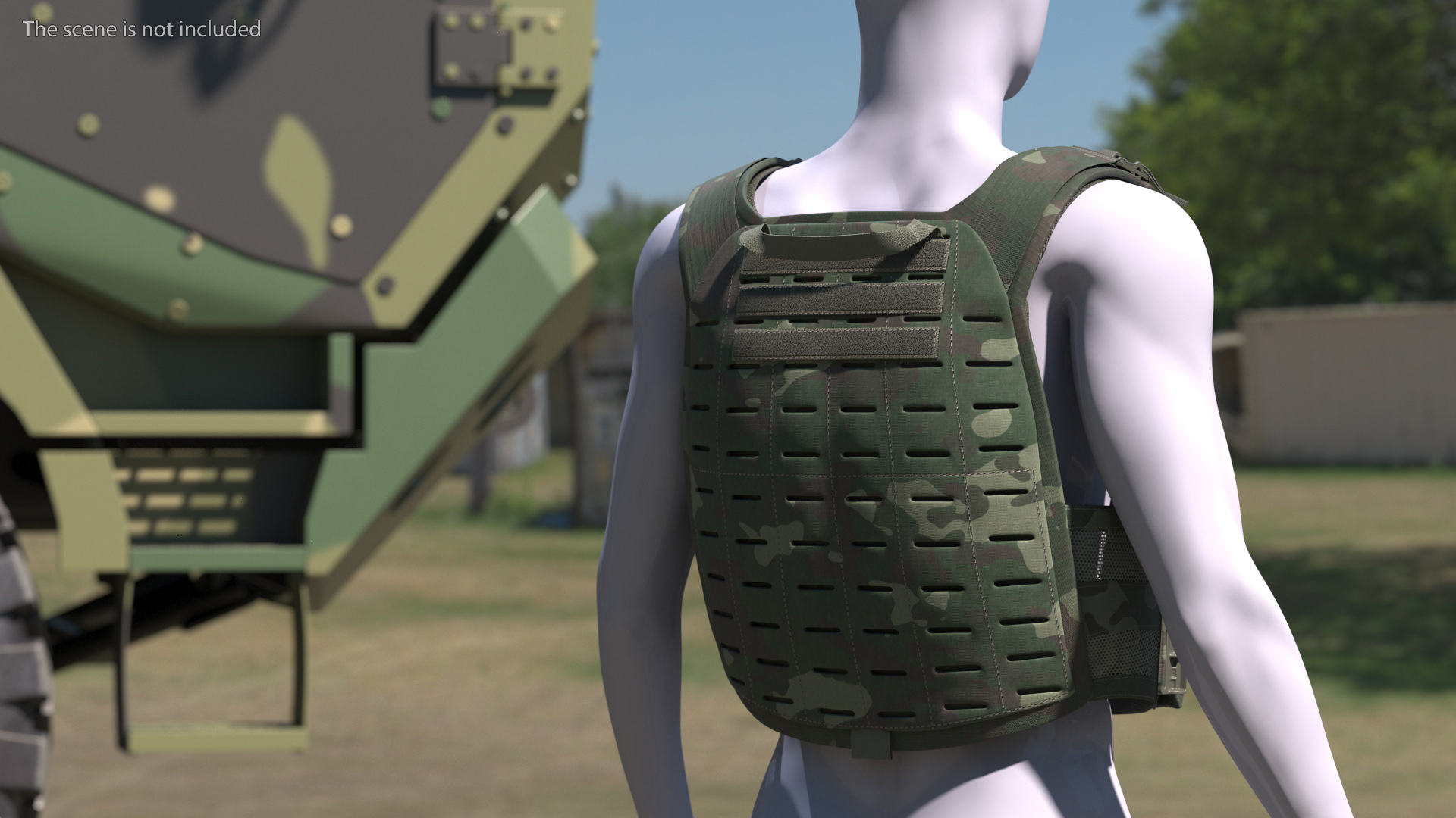 Adjustable Bulletproof Vest 3D