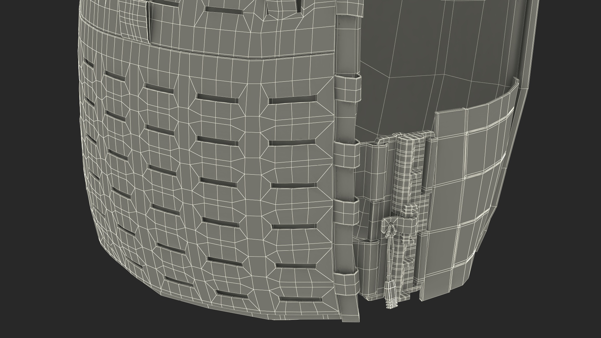 Adjustable Bulletproof Vest 3D