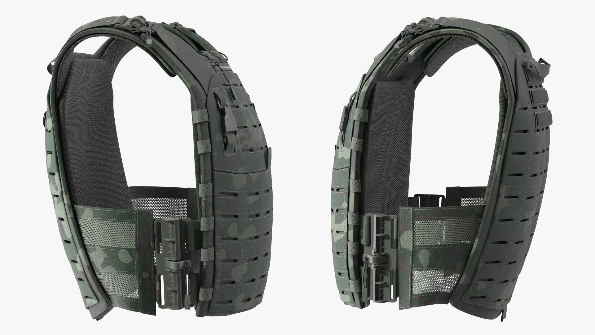 Adjustable Bulletproof Vest 3D