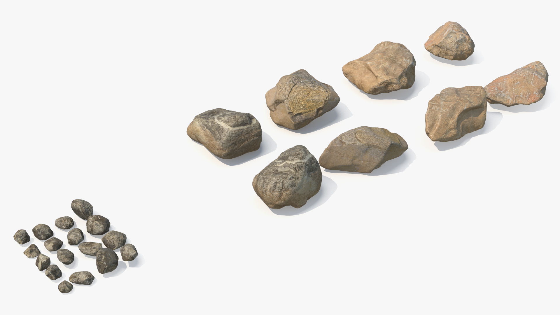 Natural Stone Set with Small Rocks - view 4