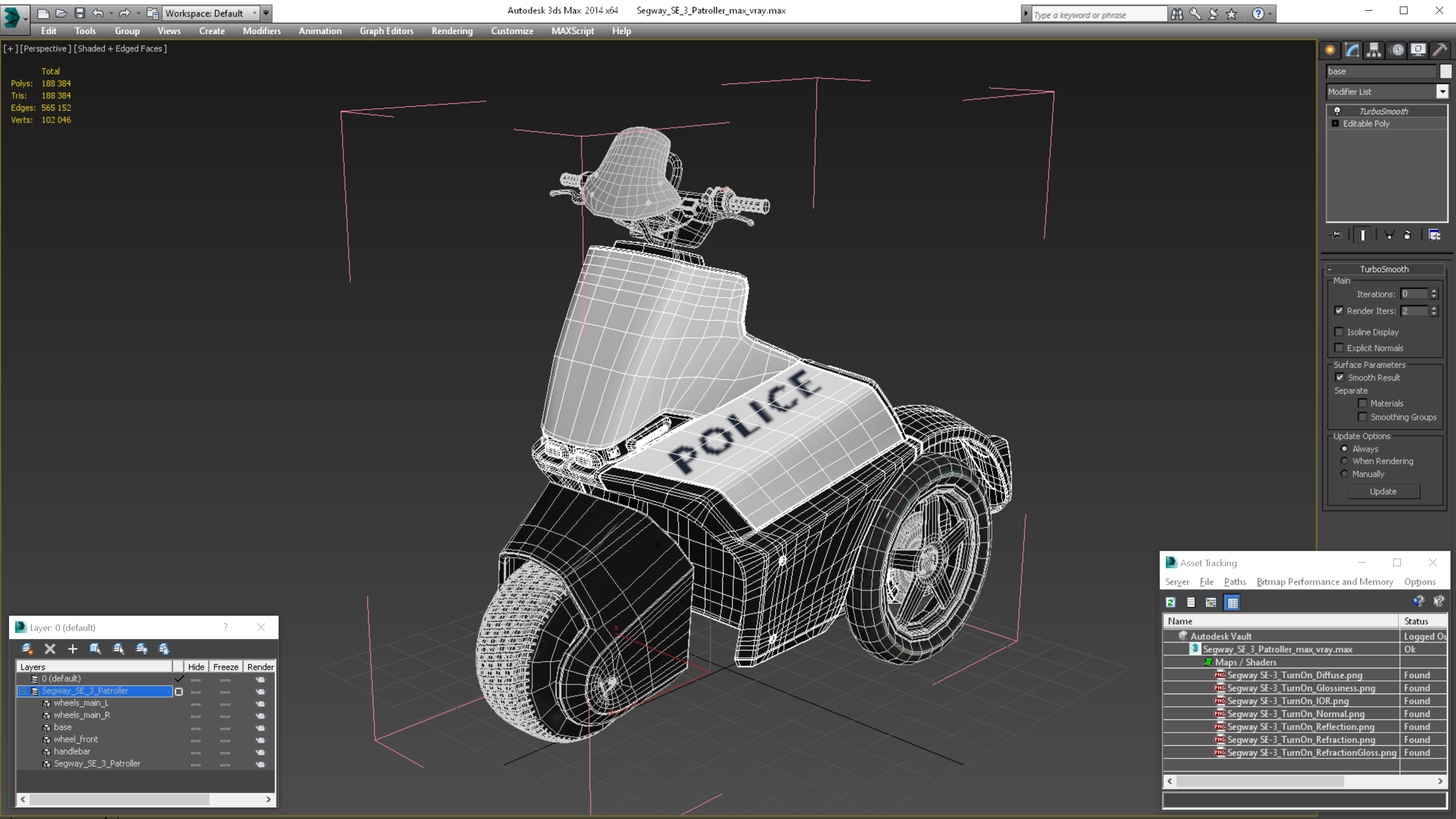 3D Segway SE 3 Patroller