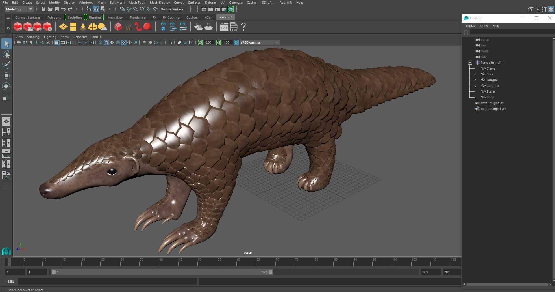 3D model Pangolin