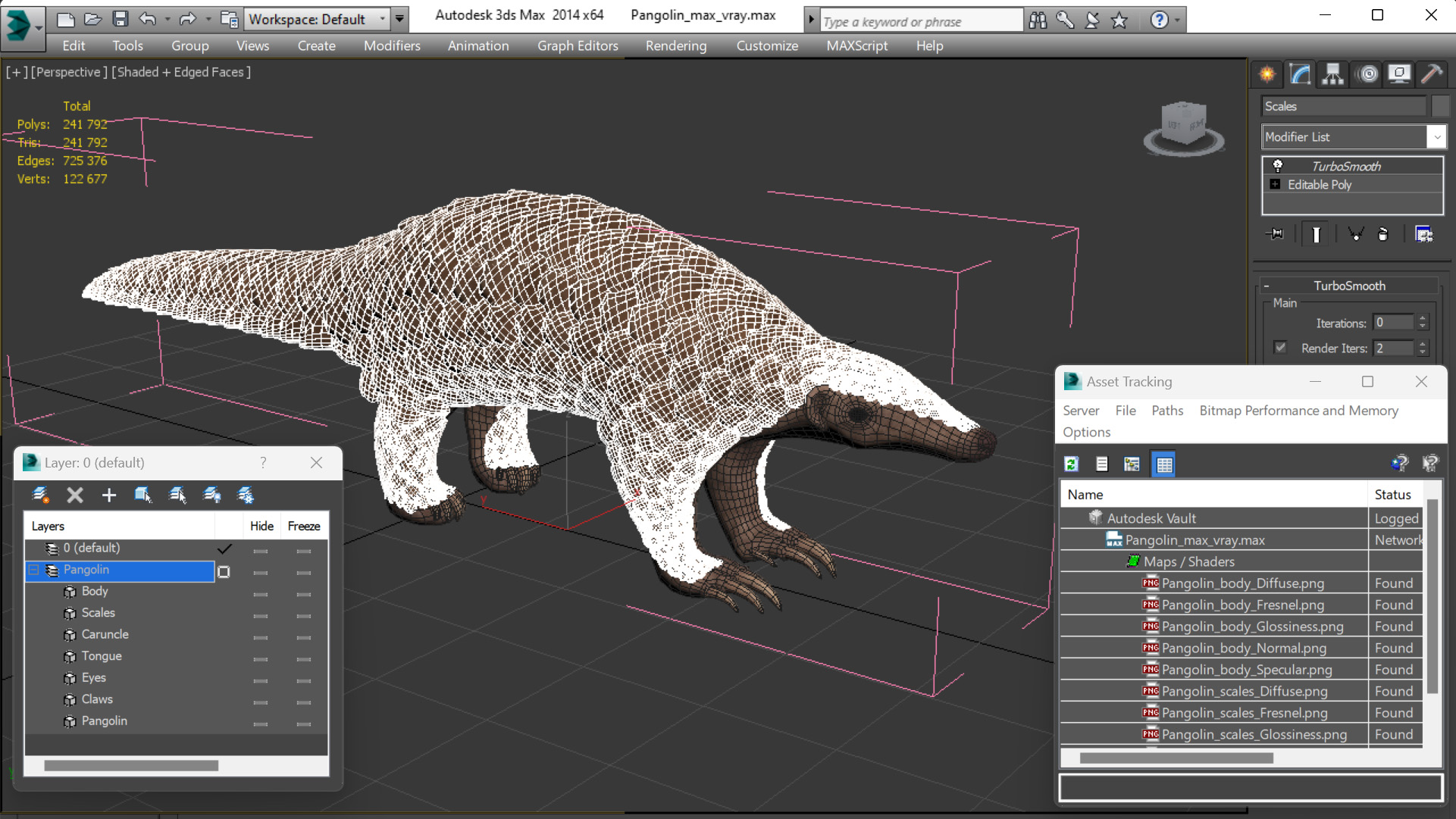 3D model Pangolin