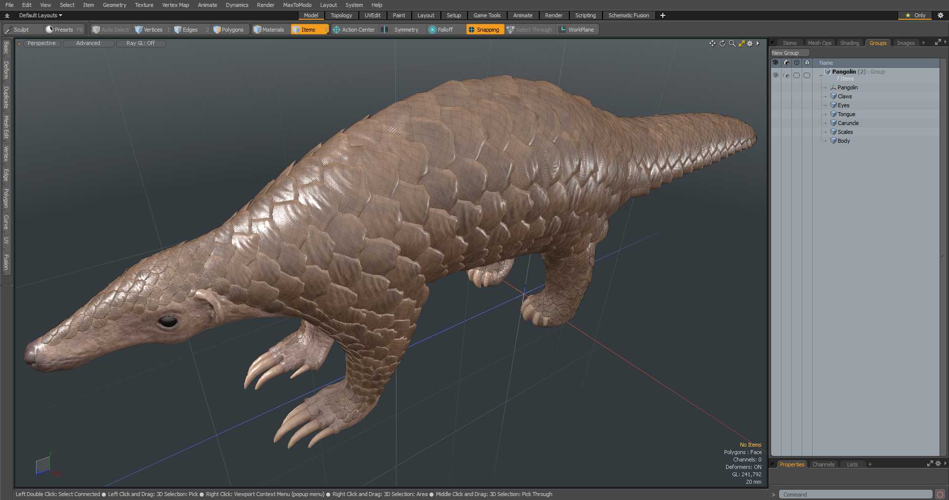 3D model Pangolin