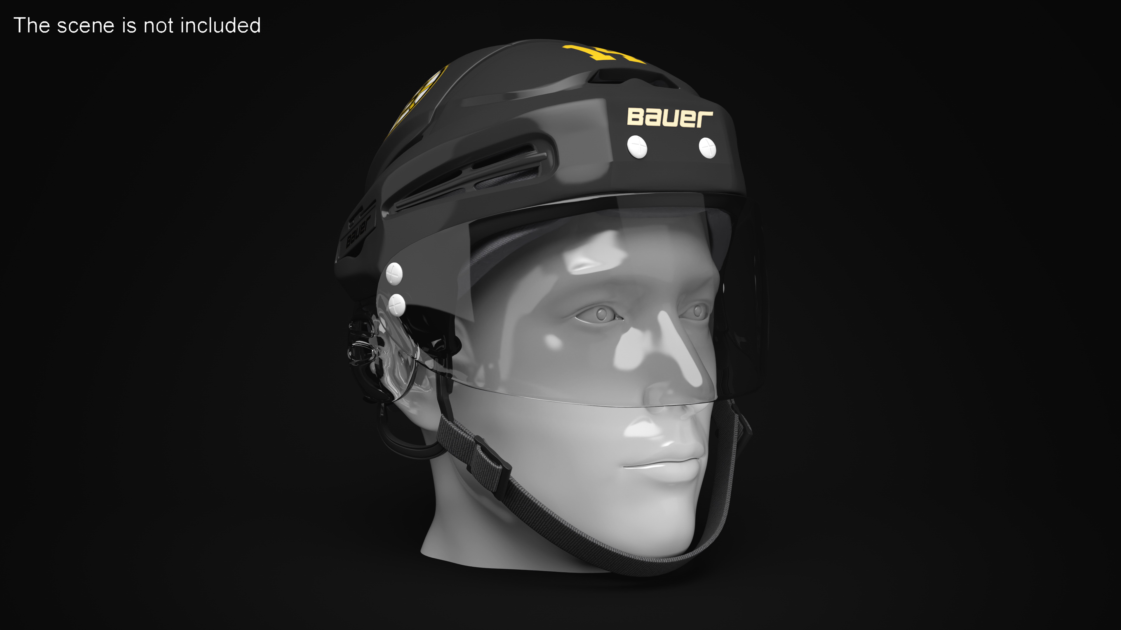 Hockey Helmet Boston Bruins 3D