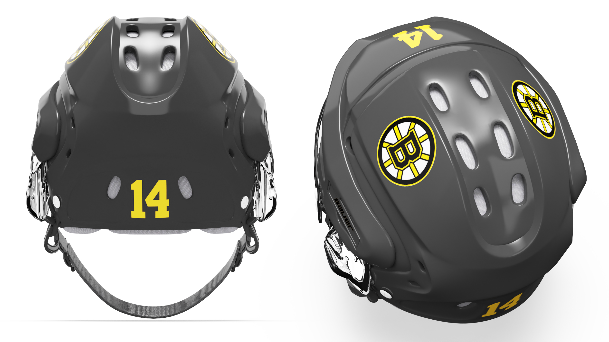 Hockey Helmet Boston Bruins 3D