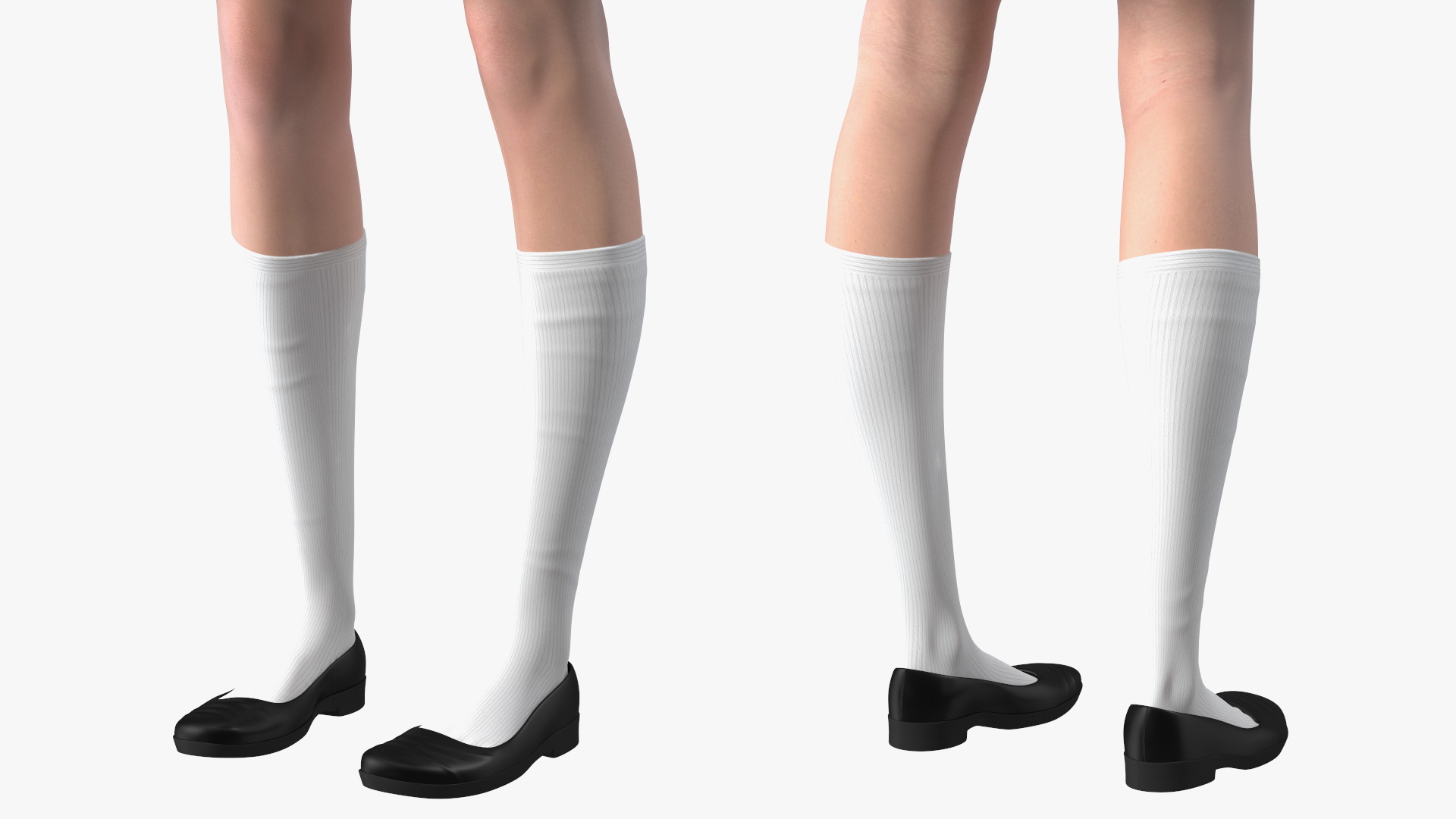 Happy Chinese Schoolgirl 3D model