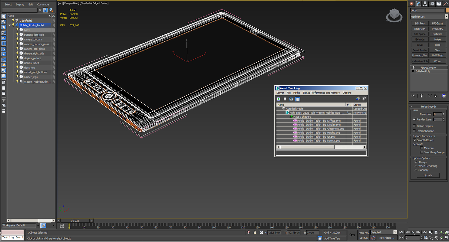 3D High Spec Liquid Tab Wacom MobileStudio Pro 16