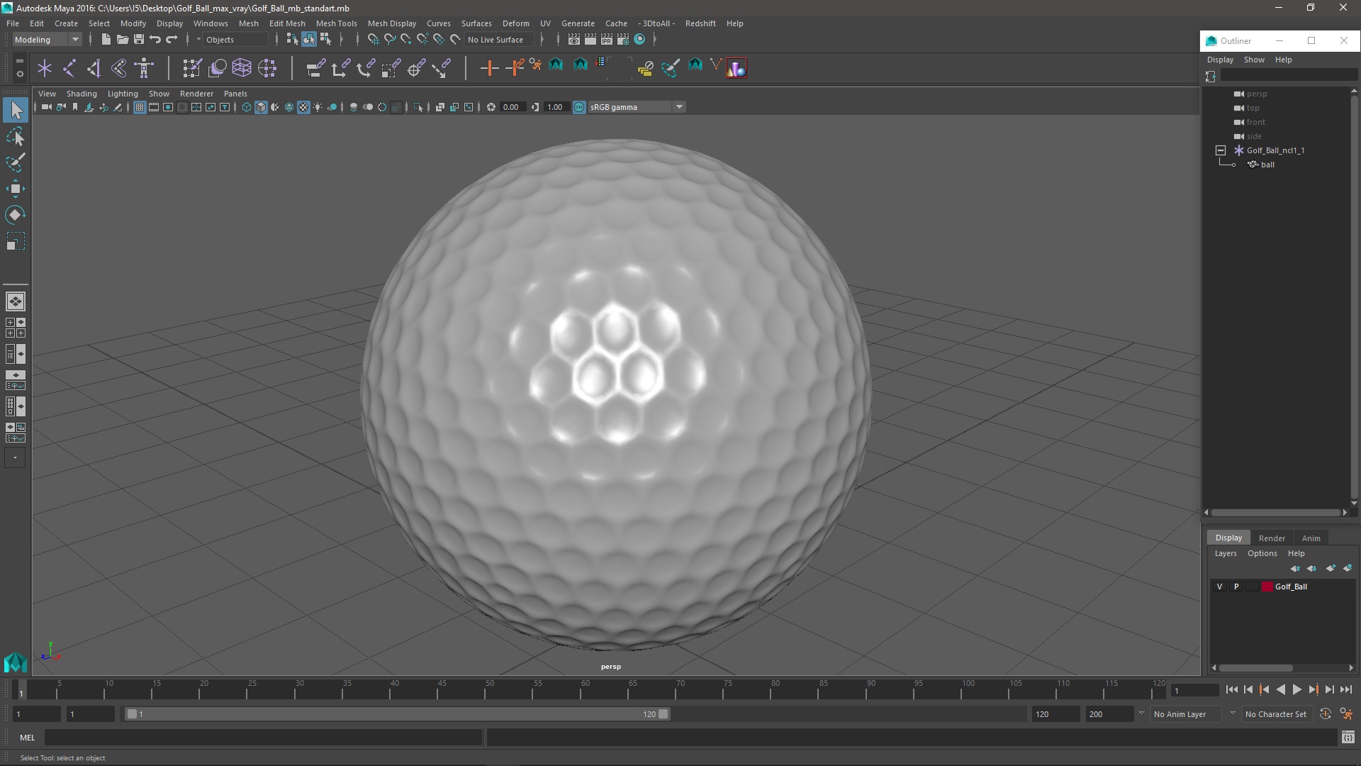 Golf Ball 3D model