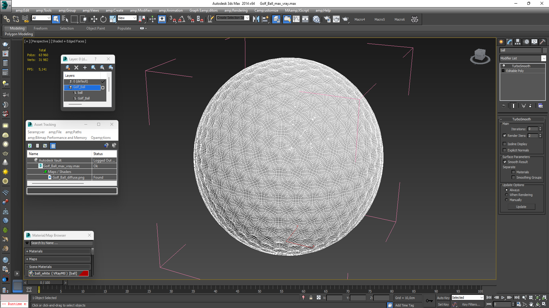 Golf Ball 3D model