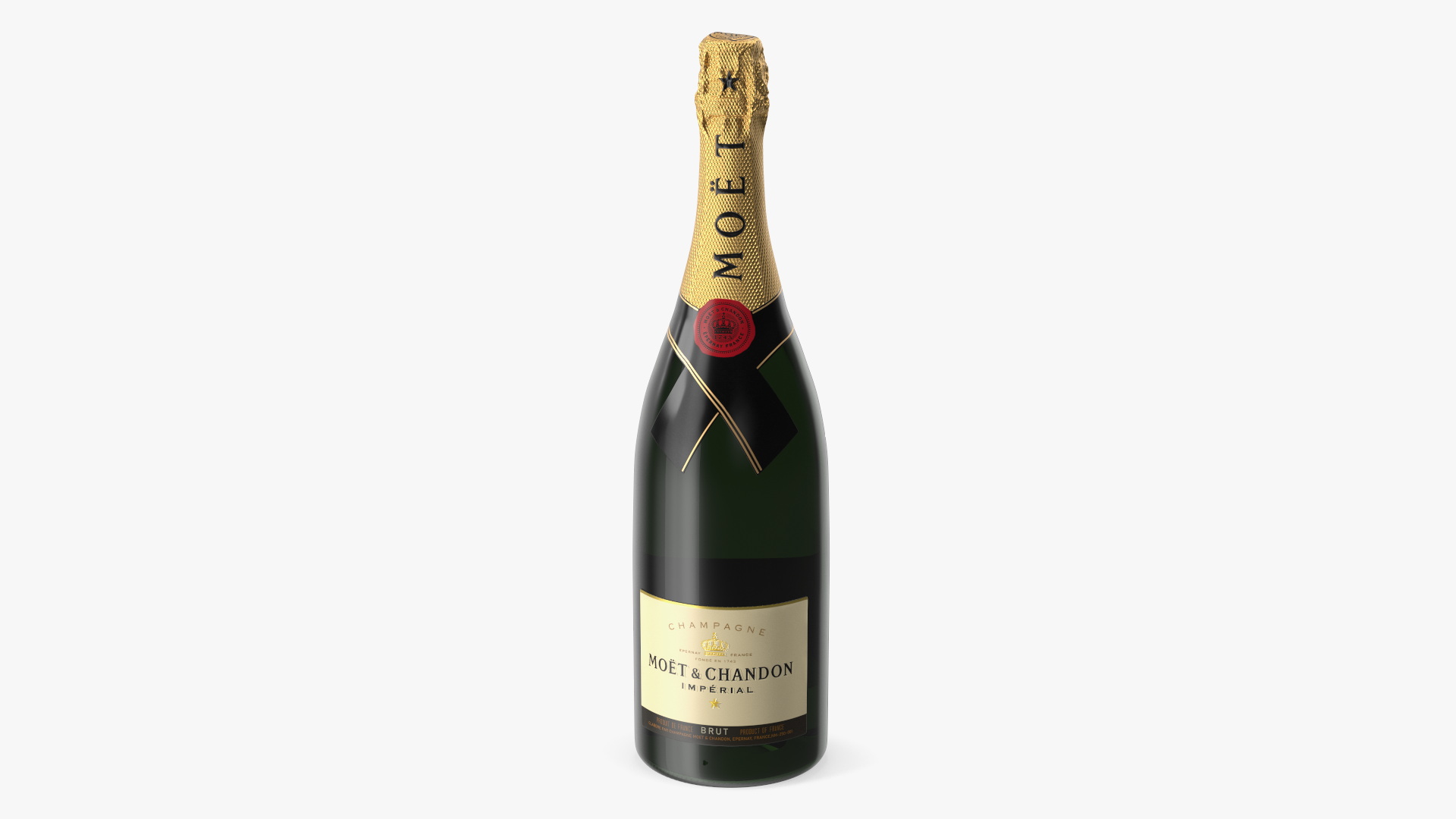 Champagne Bottle Moet and Chandon Brut Imperial 3D