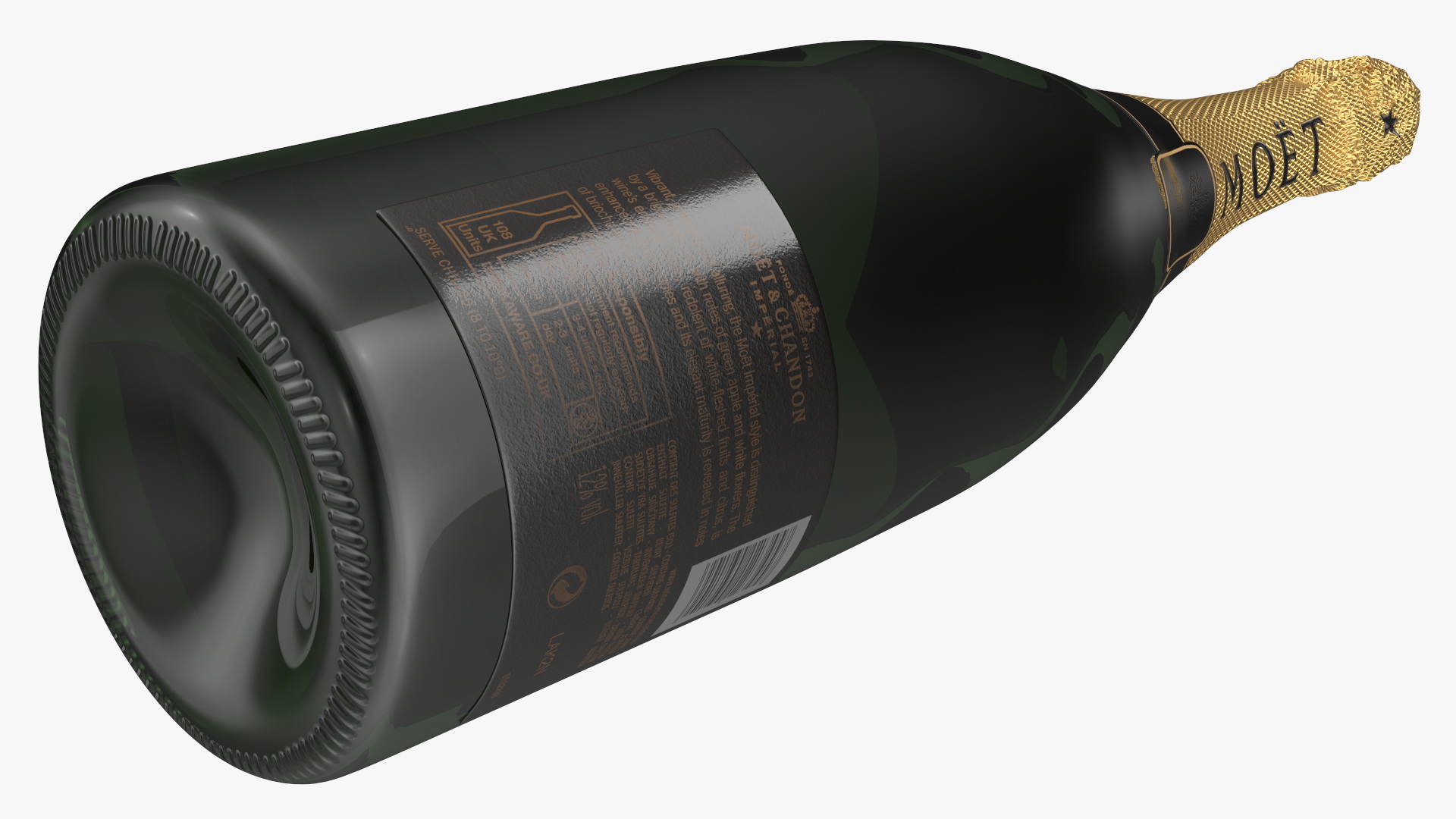 Champagne Bottle Moet and Chandon Brut Imperial 3D