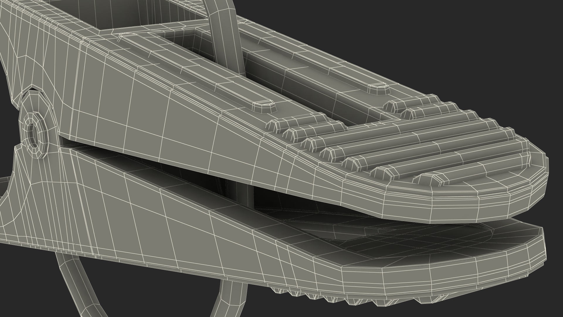 Plastic Clothespin Green Pressed 3D