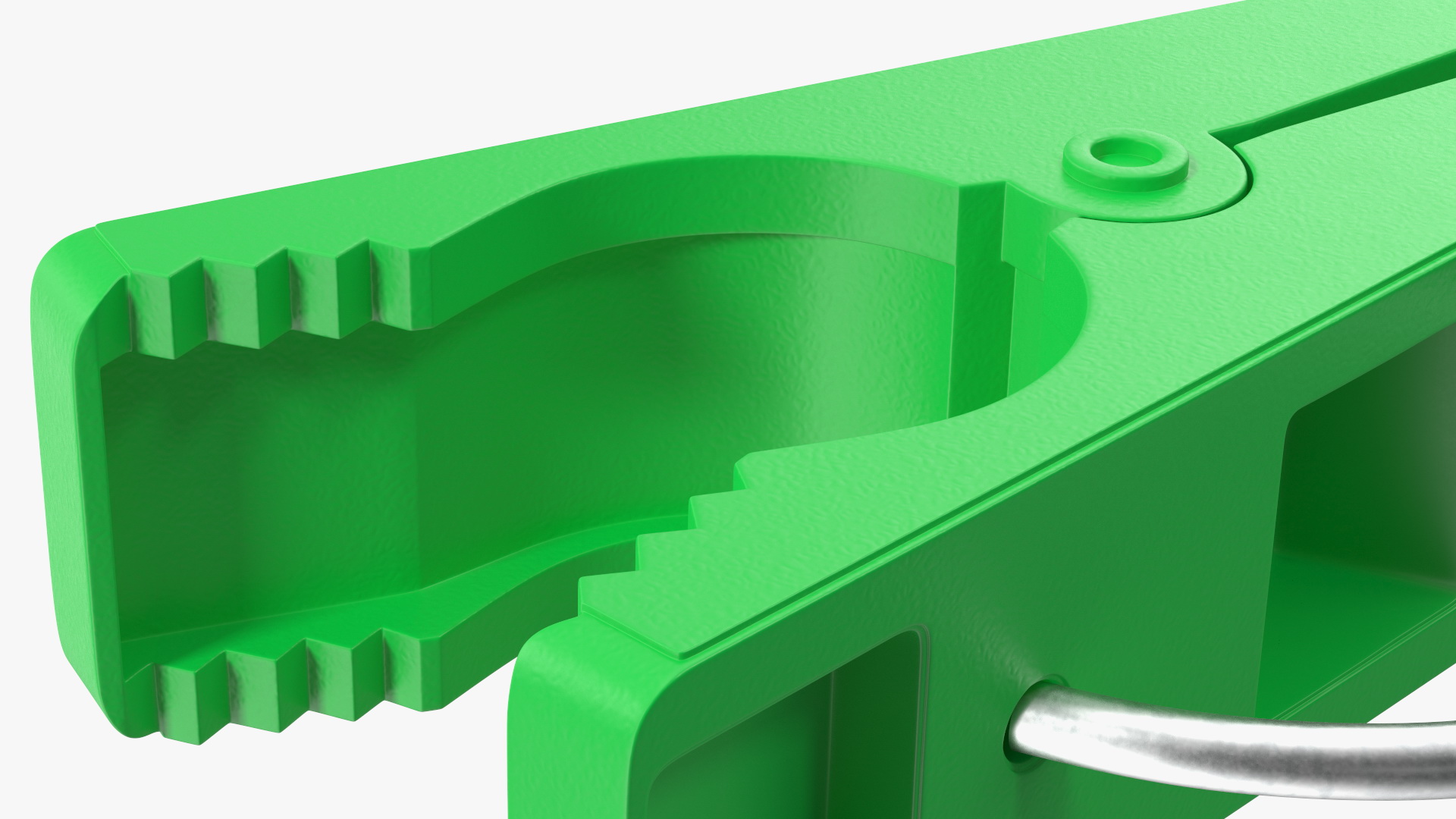 Plastic Clothespin Green Pressed 3D