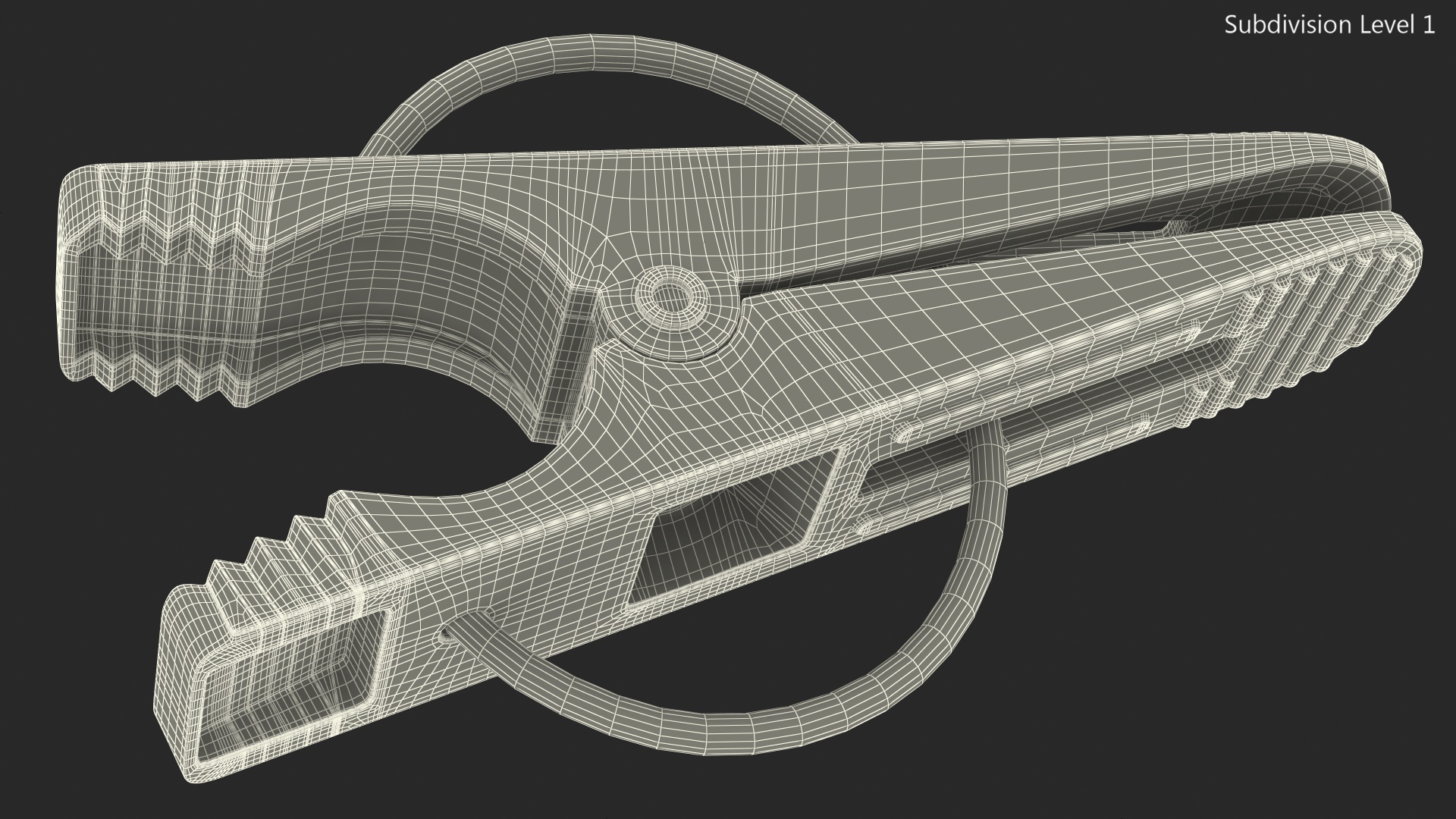 Plastic Clothespin Green Pressed 3D